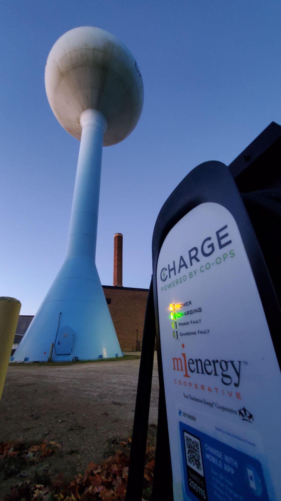 Caledonia City Hall Water Tower Caledonia, MN EV Station