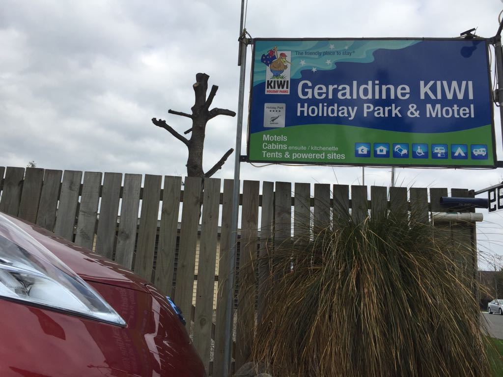 Geraldine TOP 10 Holiday Park Geraldine, Canterbury EV Station