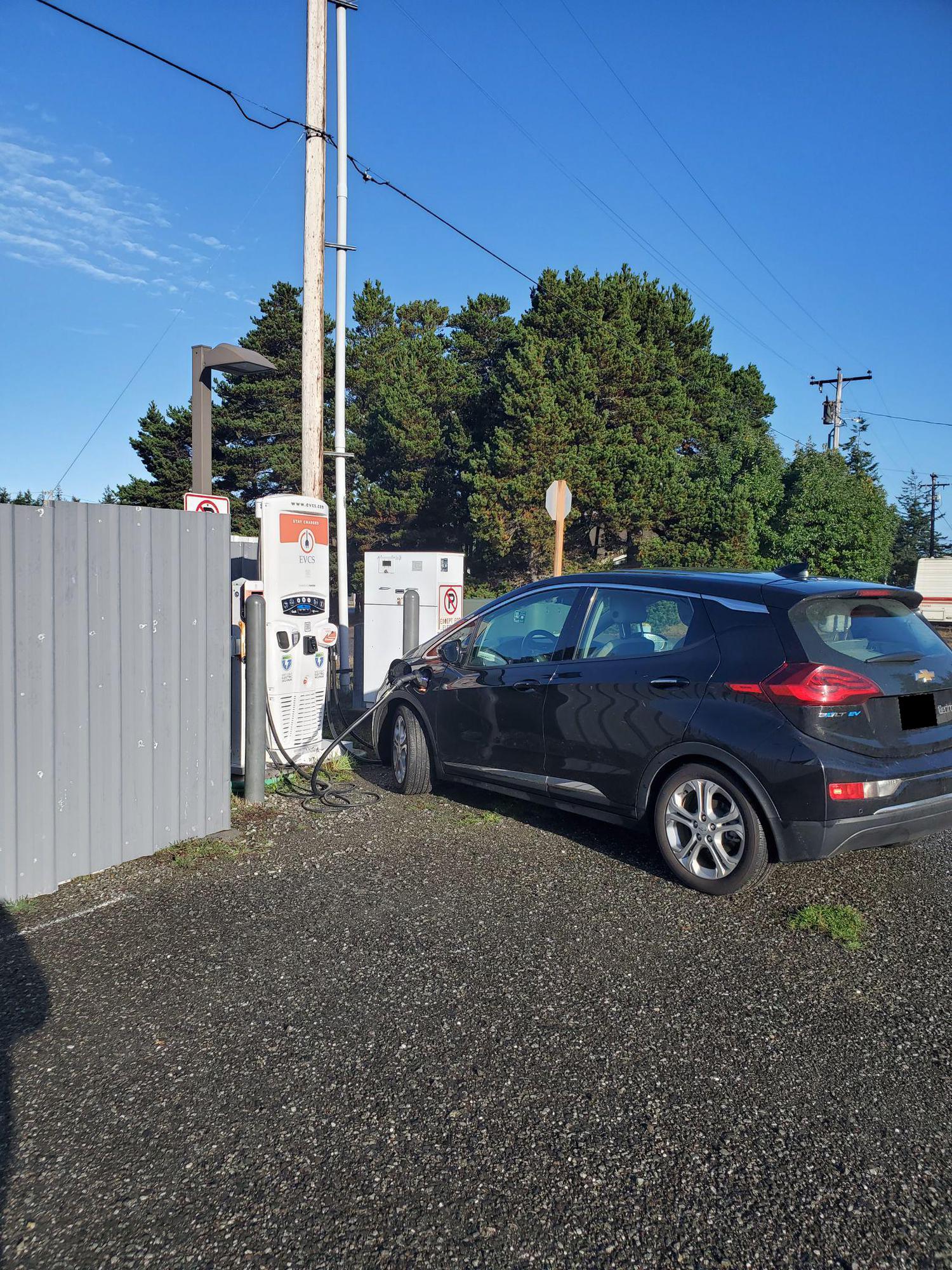 Oregon Coast Hwy & 14th St Parking Lot Port Orford, OR EV Station