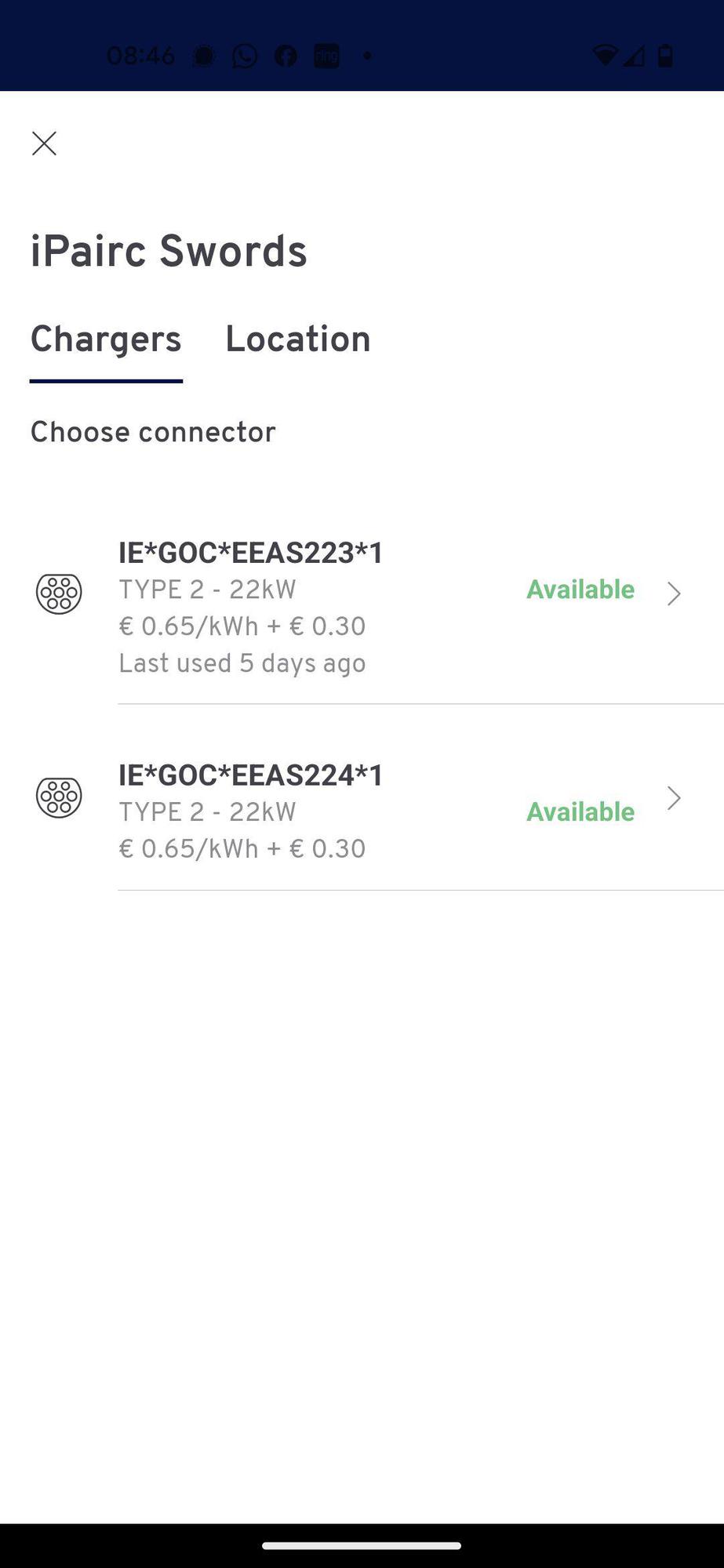 IPairc Swords Plaza Car Park Swords, D EV Station