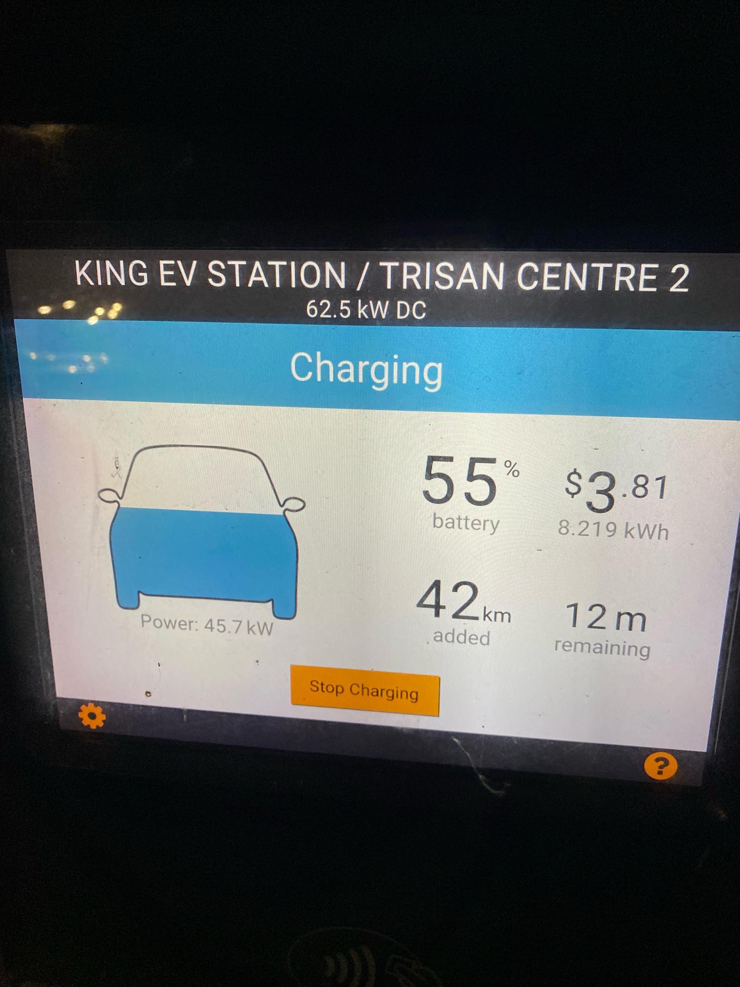 Trisan Center Schomberg, ON EV Station