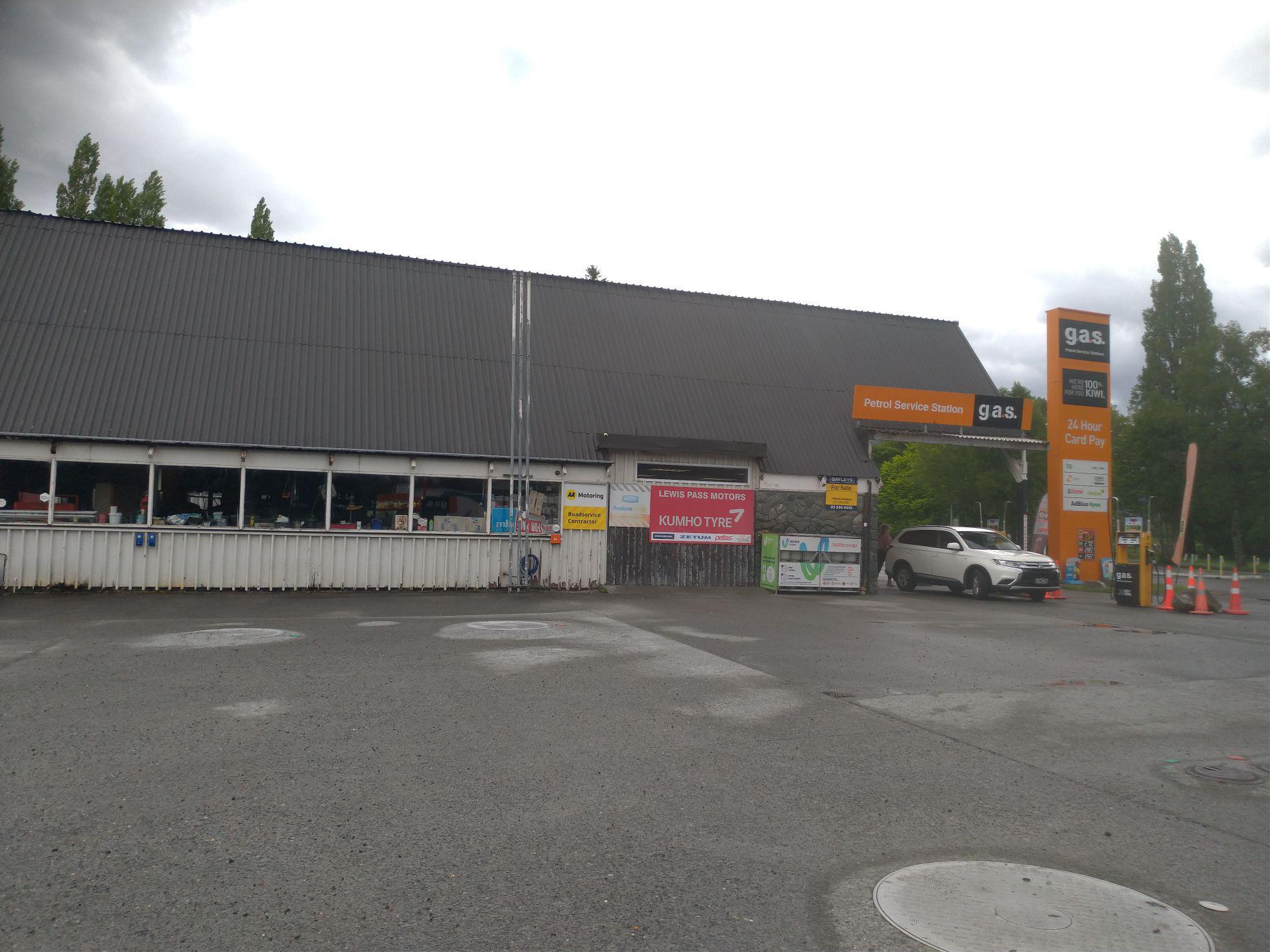 GAS Lewis Pass Springs Junction, West Coast EV Station