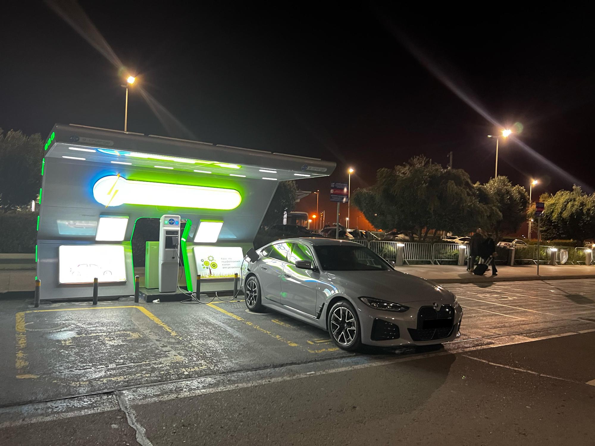 Larnaca Airport Short Term Parking Dromolaxia, Larnaca EV Station