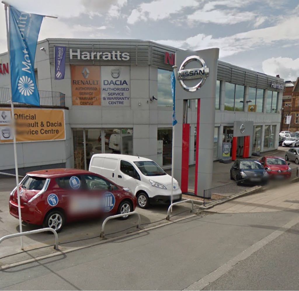Harratts Nissan Pontefract, England EV Station