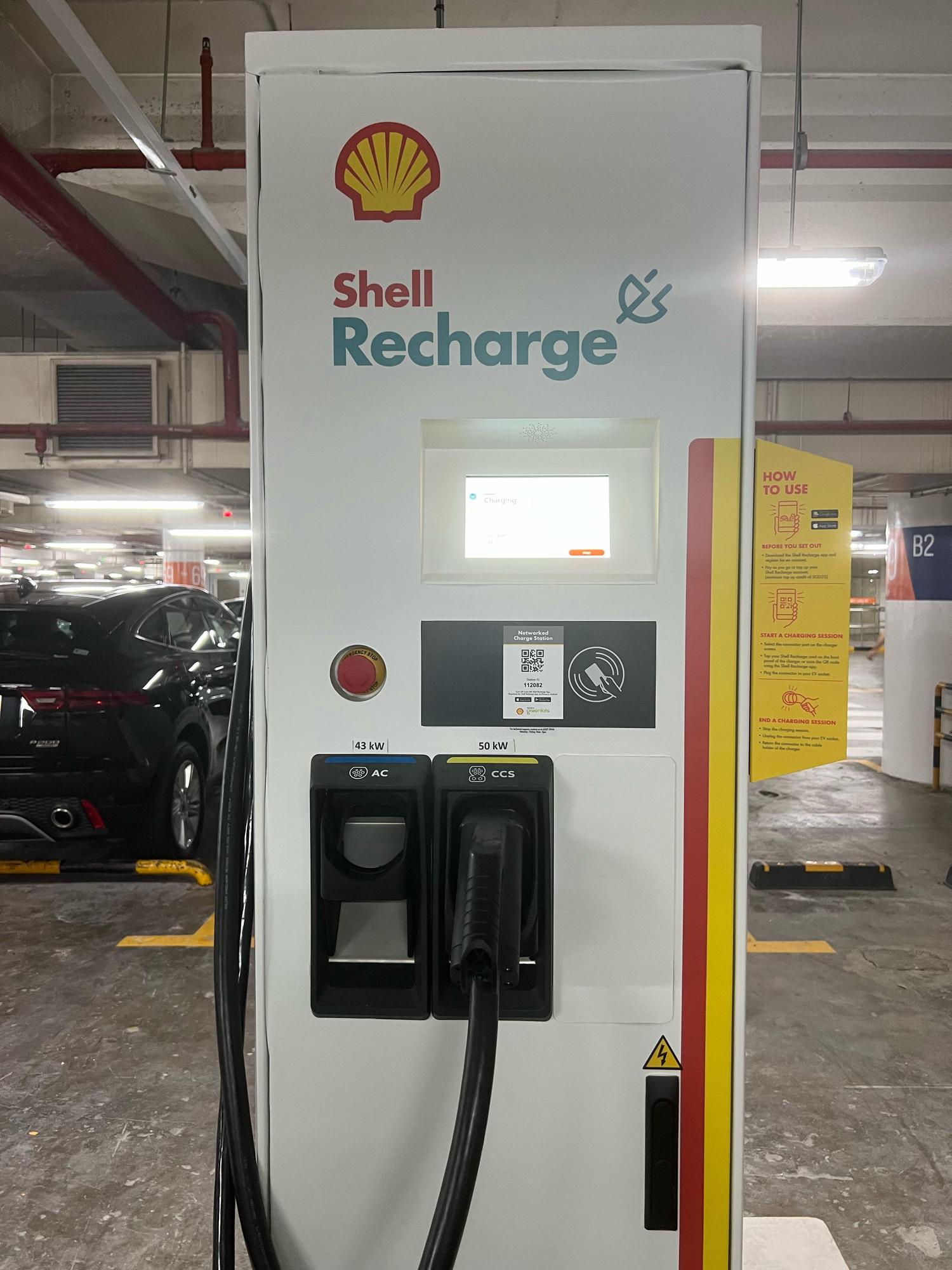 Shell Recharge Suntec City 3 Temasek Blvd EV Station
