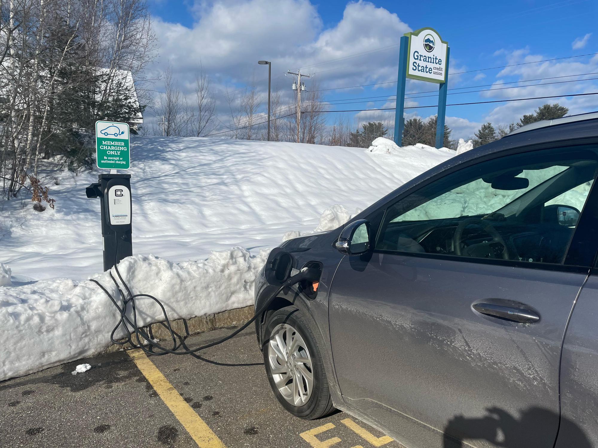 Granite State Credit Union Tilton, NH EV Station