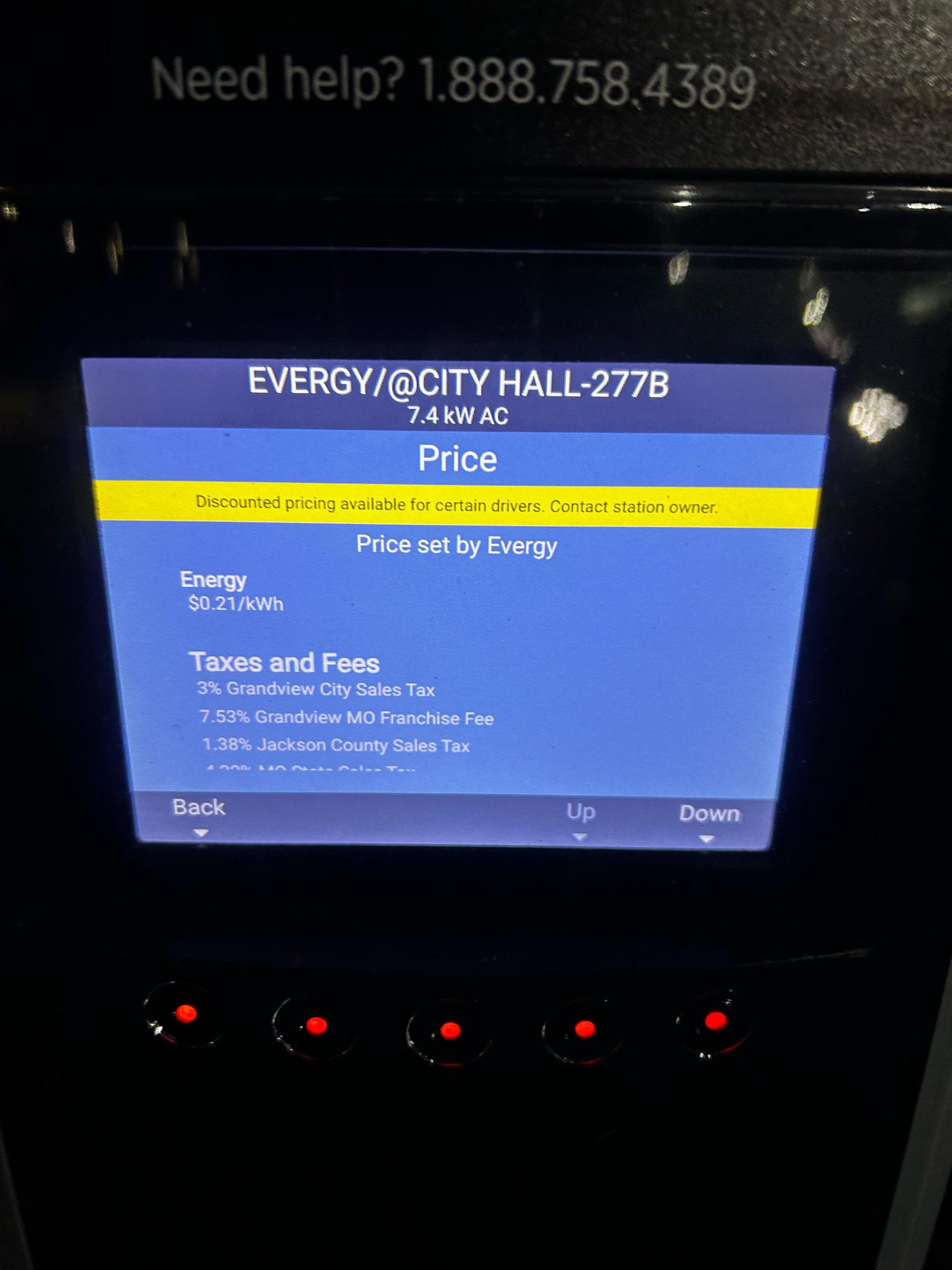 Grandview City Hall Grandview, MO EV Station