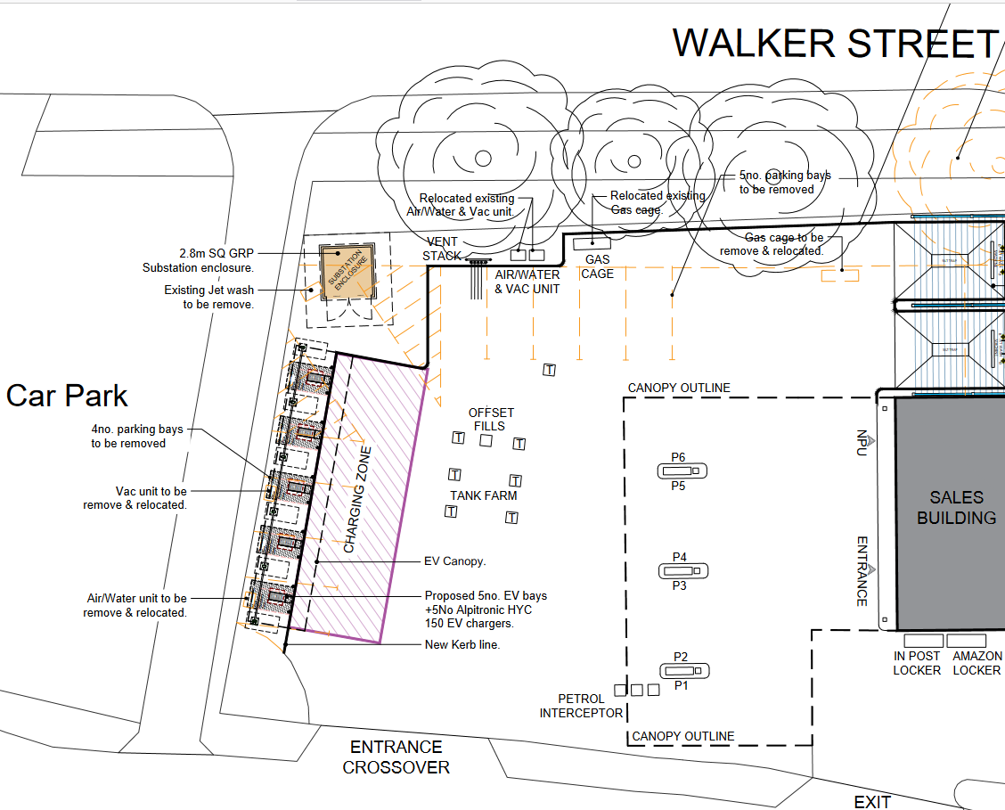 Jet Service Station Soon) Swinton, England EV Station