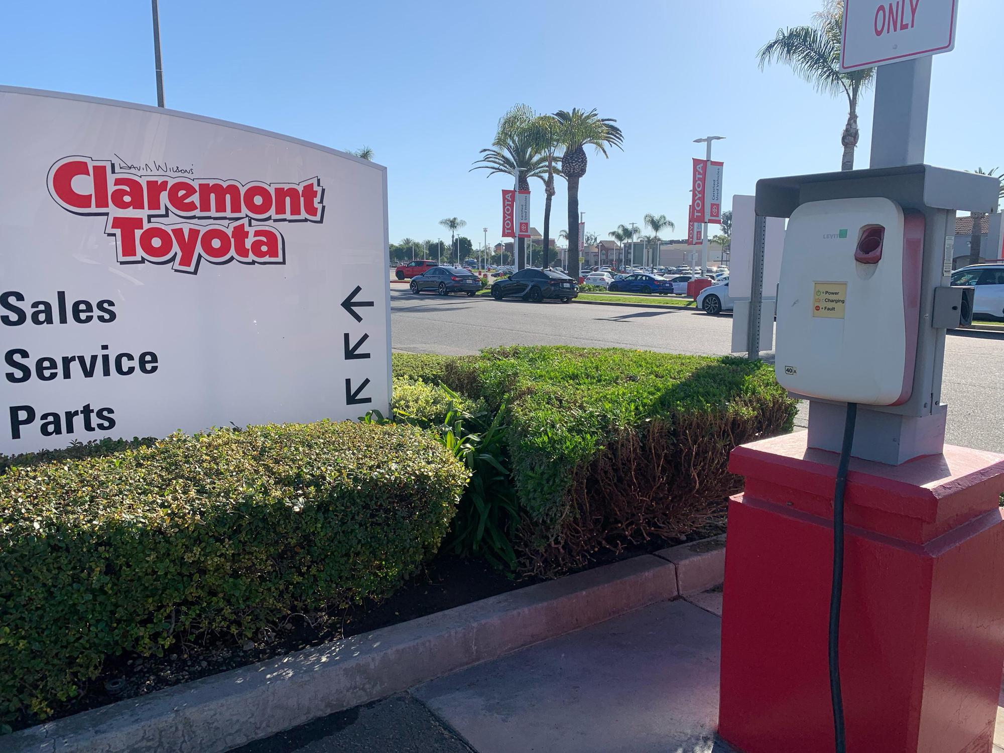 Claremont Toyota | Claremont, CA | EV Station