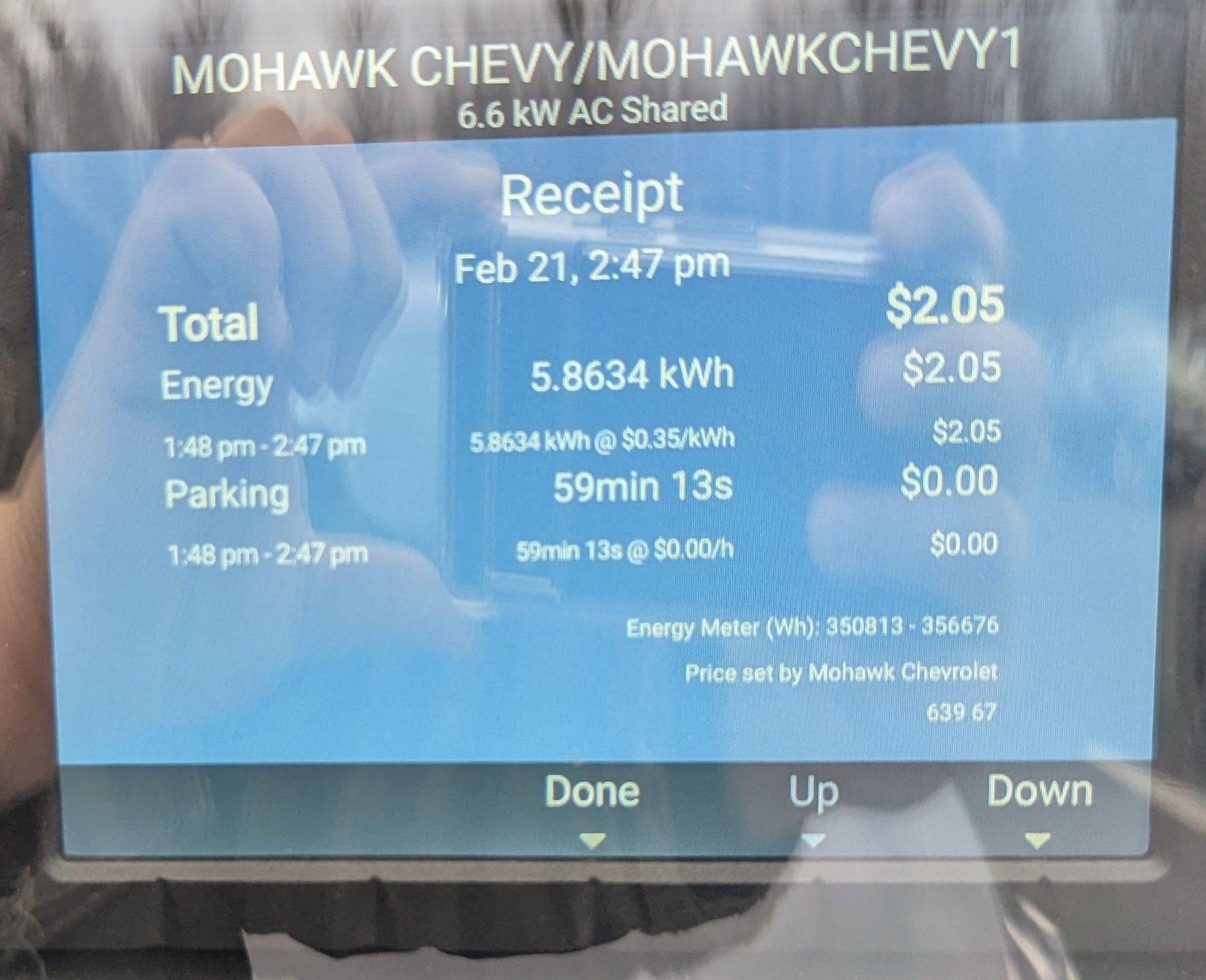 Mohawk Chevrolet (1) Malta, NY EV Station