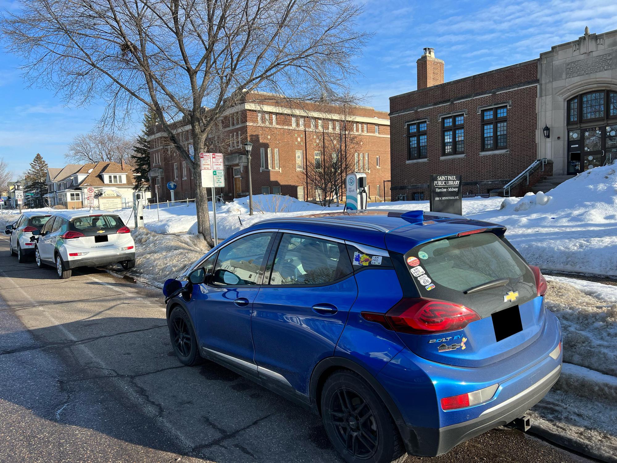 HamlineMidway St Paul Public Library St Paul, MN EV Station