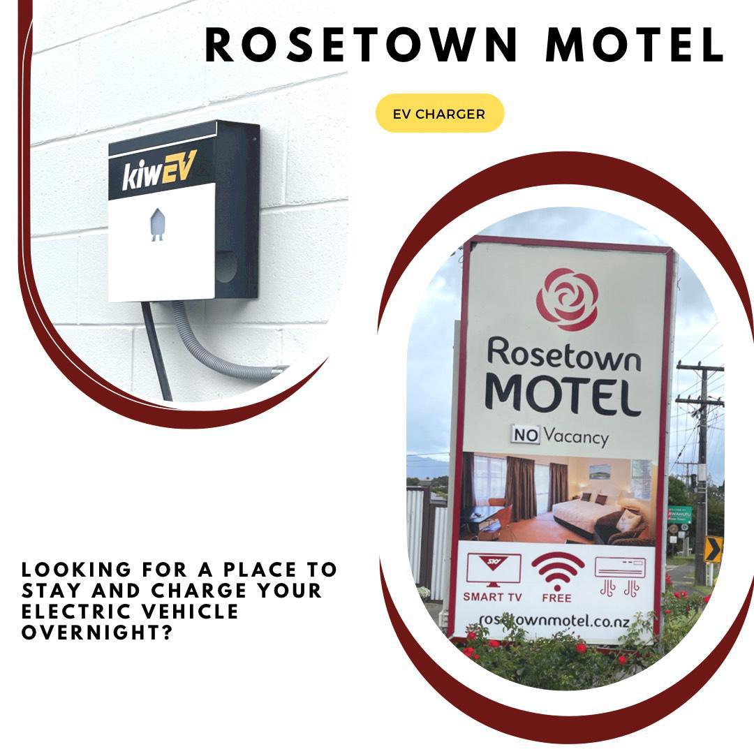 Rosetown Motel Te Awamutu, Waikato EV Station
