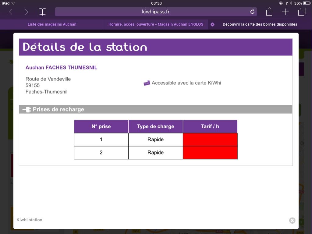 Auchan Faches-Thumesnil | Faches-Thumesnil, Nord-Pas-de-Calais | EV Station Auchan Faches-Thumesnil | Faches-Thumesnil, Nord-Pas-de-Calais | EV Station