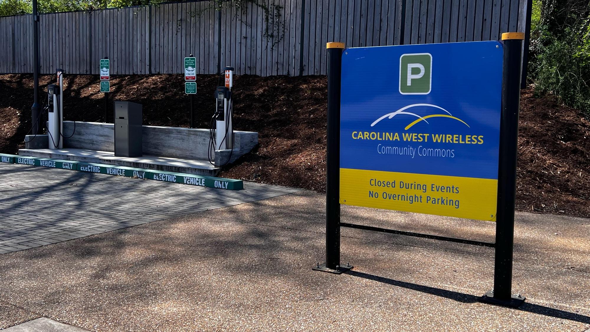 Carolina West Wireless Community Commons Parking Wilkesboro, NC EV