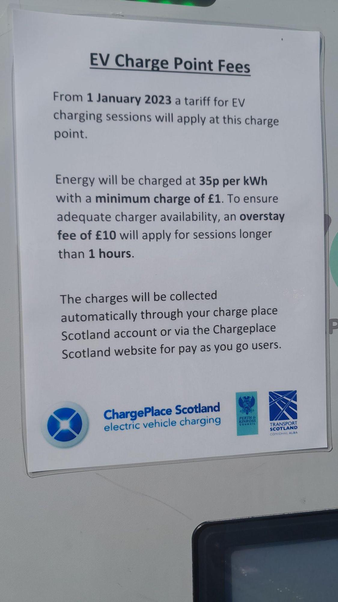 Kinross Park & Ride Car Park Kinross, Scotland EV Station