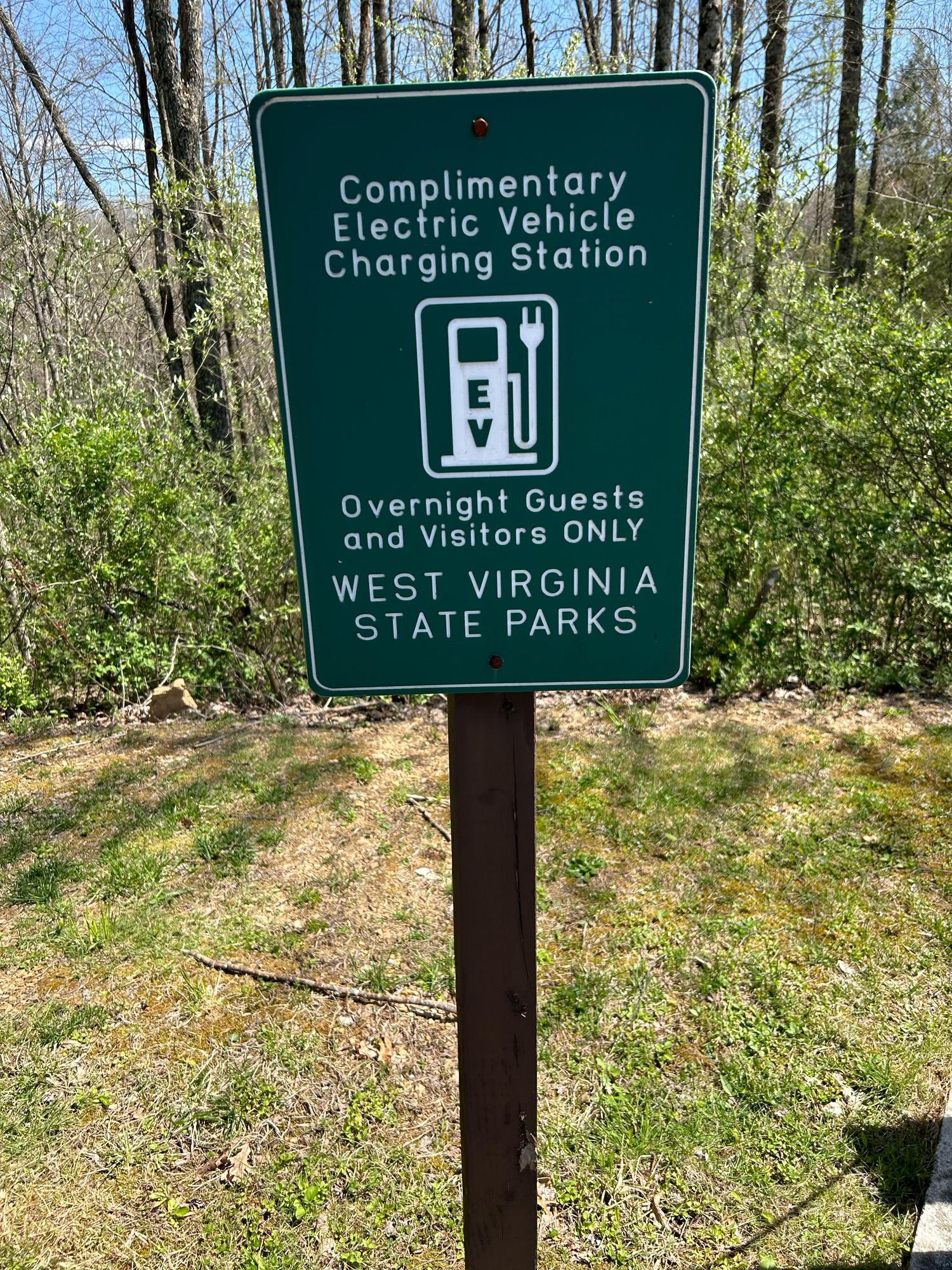 Twin Falls Resort State Park Lodge Saulsville, WV EV Station