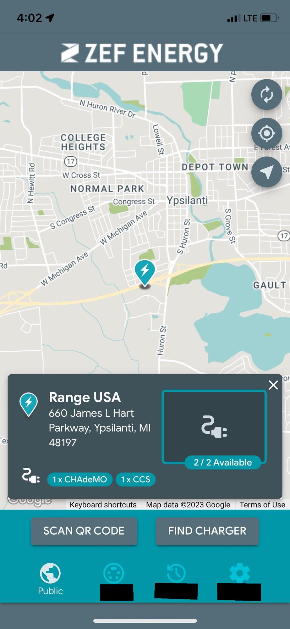 Range USA Ypsilanti, MI EV Station