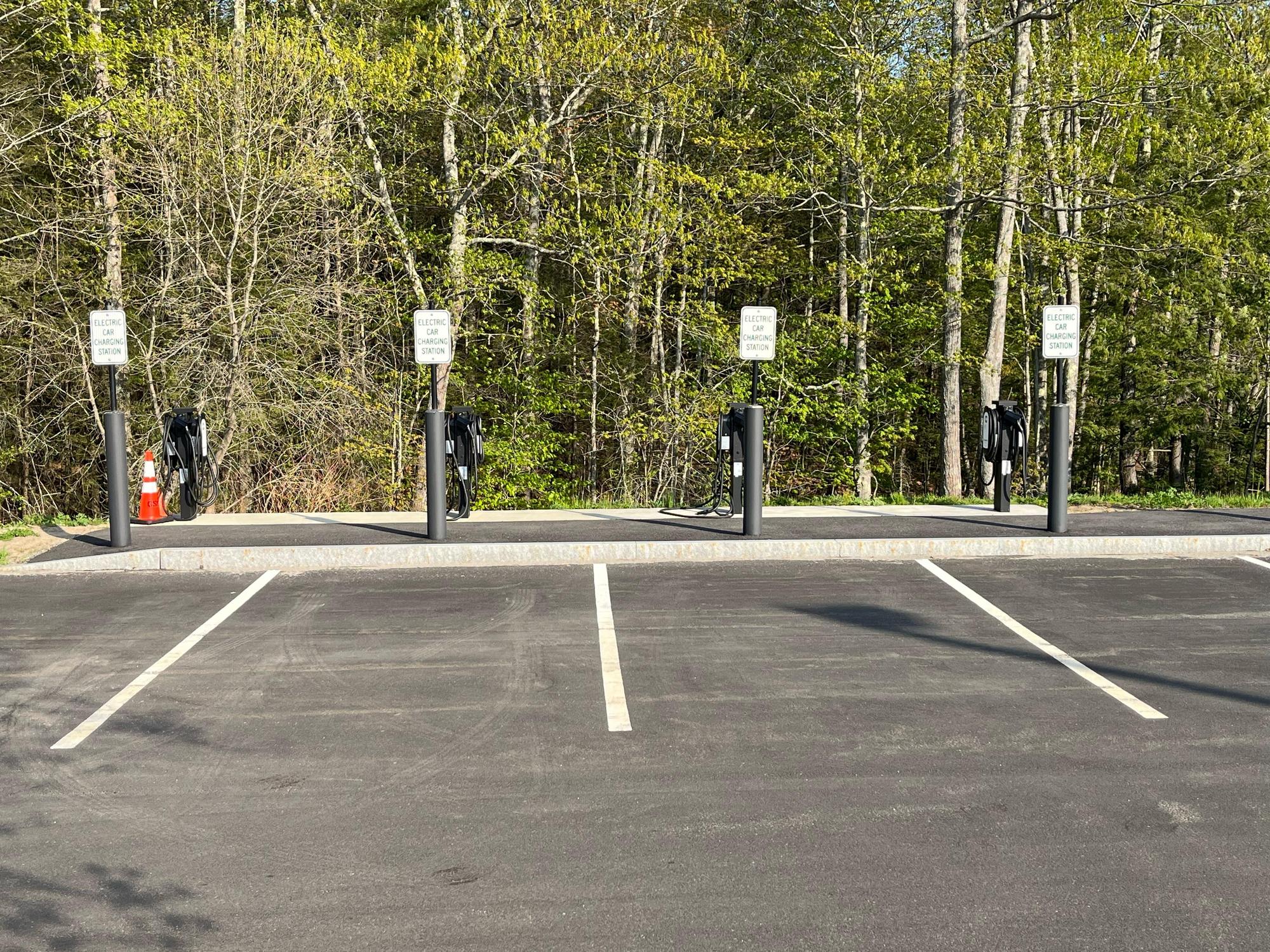 L.L. Bean employee parking north Freeport, ME EV Station