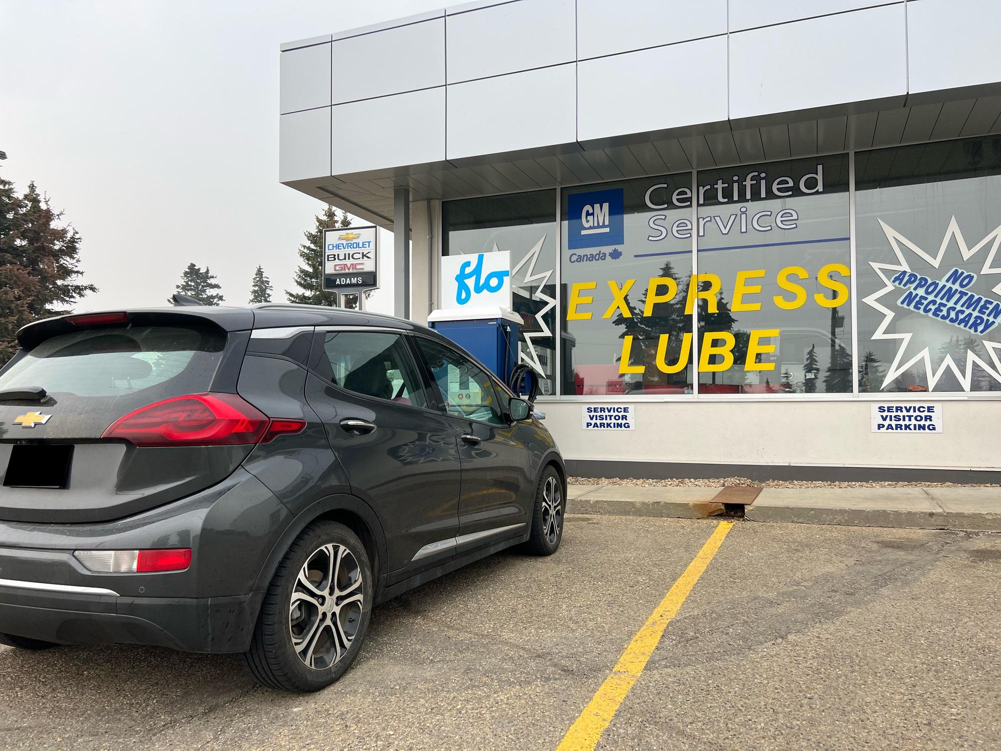 Adams Chevrolet Buick GMC Wetaskiwin, AB EV Station