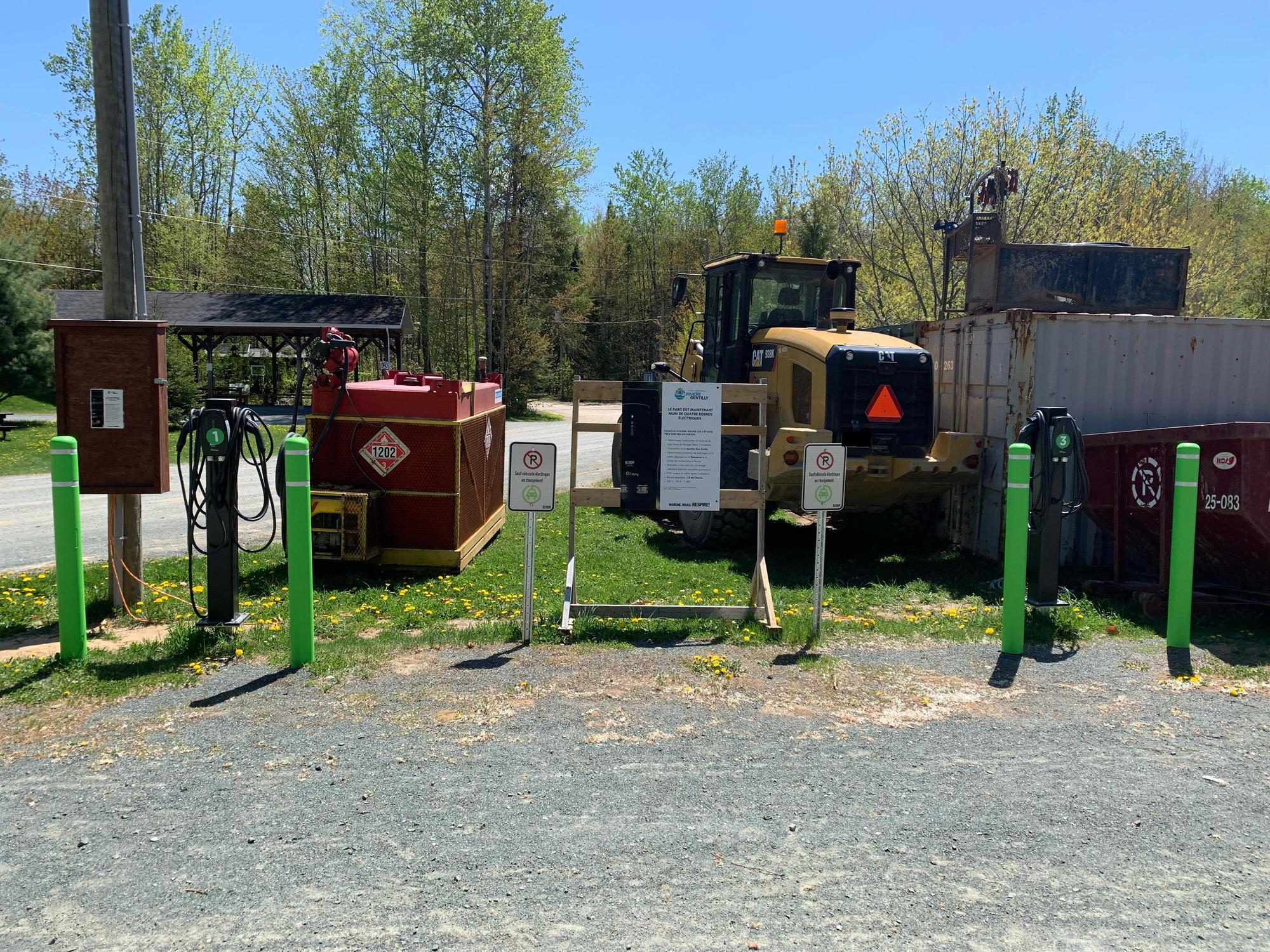 Parc de la rivière Gentilly SainteMariedeBlandford, QC EV Station