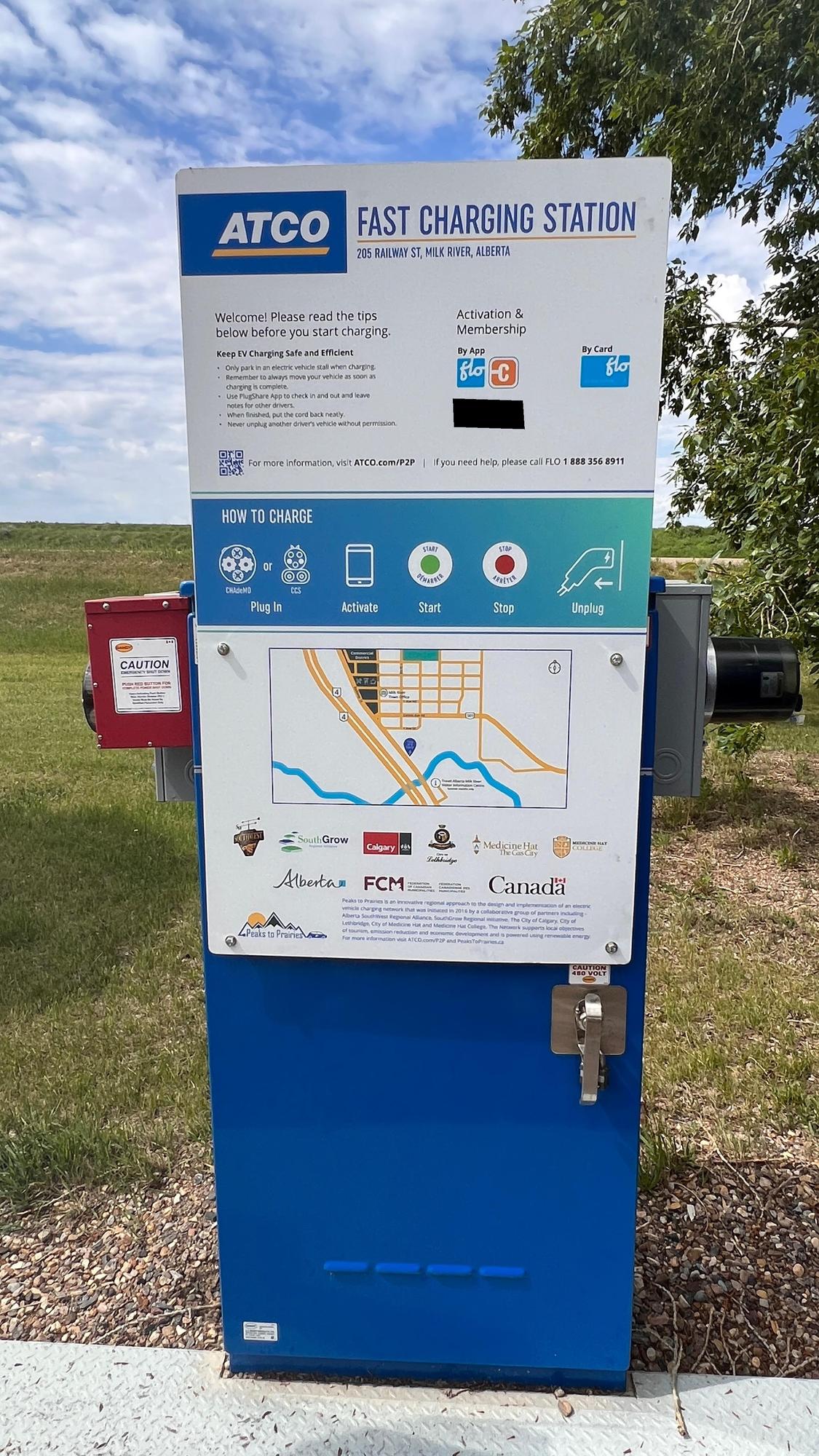 Milk River Rest Area & Campground Milk River, AB EV Station