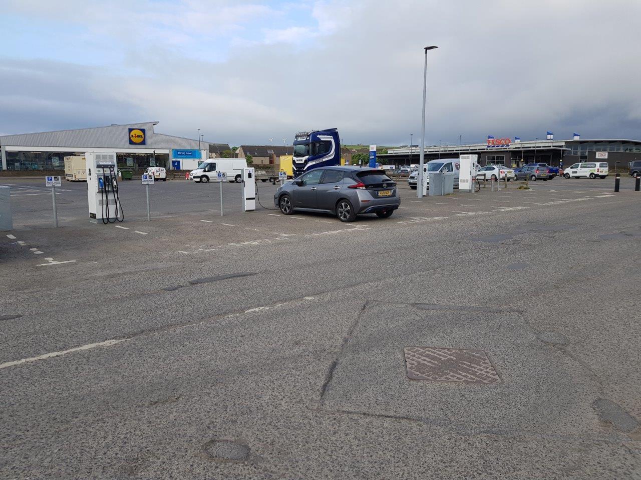 Great Western Road (North) Car Park Kirkwall, Scotland EV Station