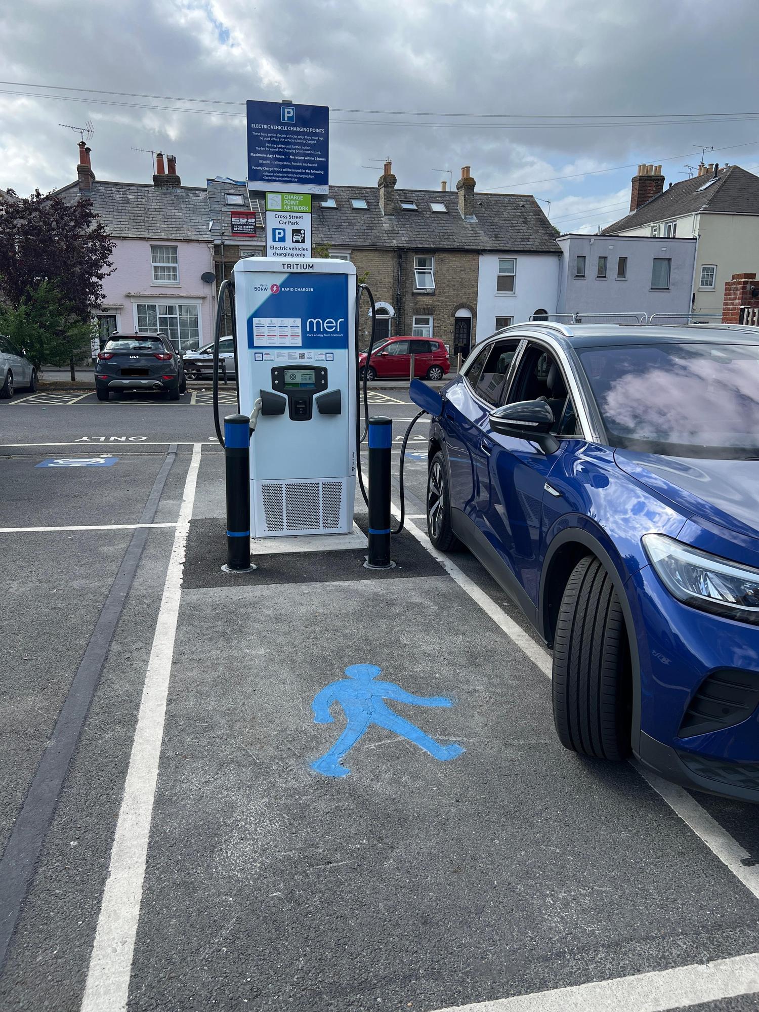 Cross St Car Park Cowes, England EV Station