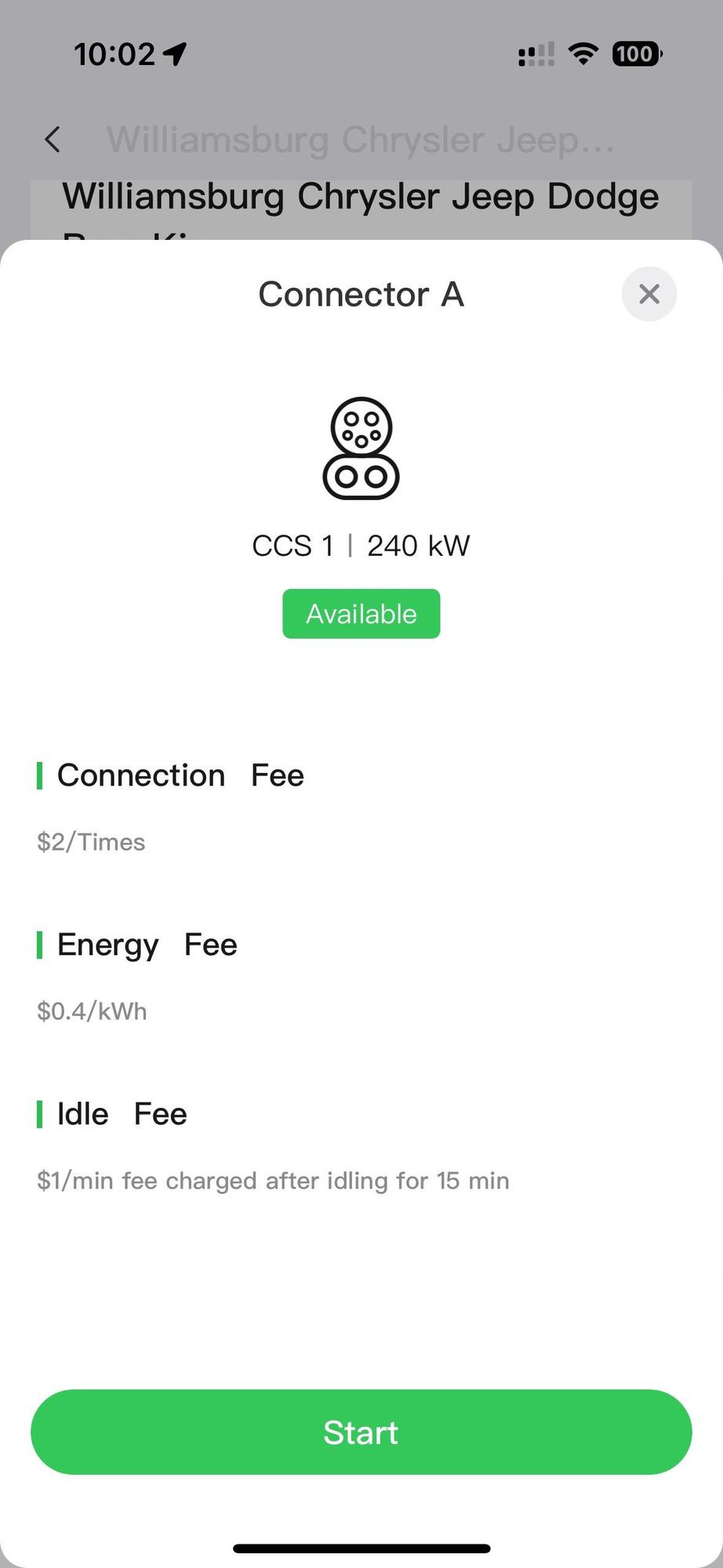 Williamsburg Chrysler Dodge Jeep RAM (2) Williamsburg, VA EV Station