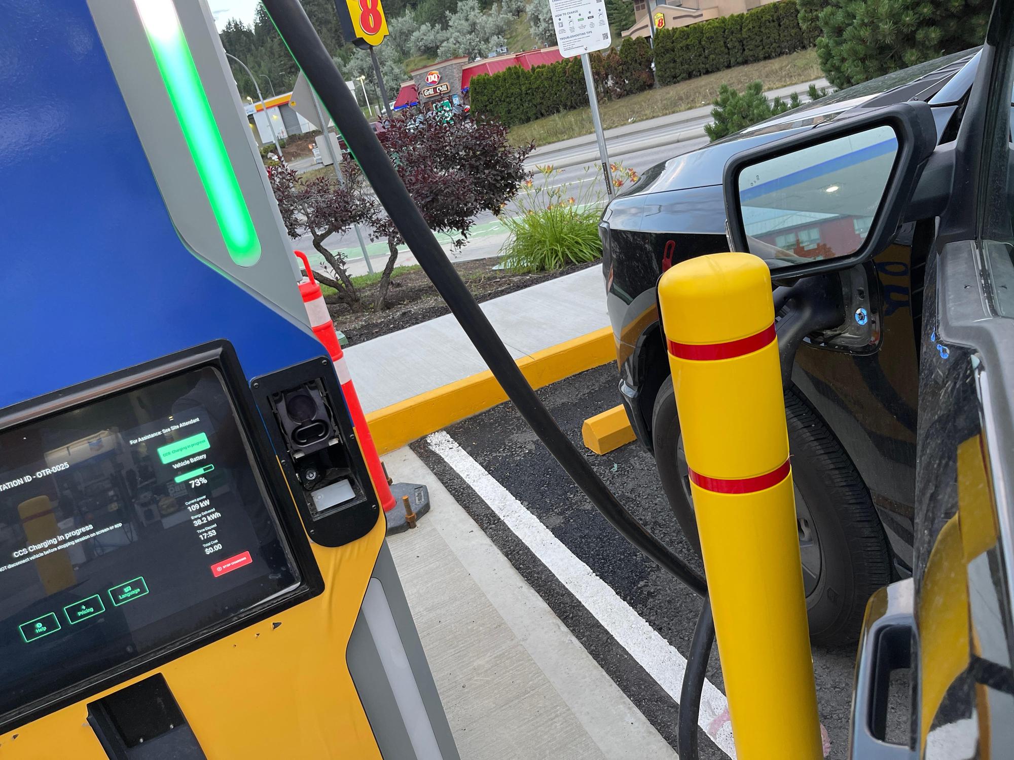 On the Run Convenience Store Kamloops, BC EV Station