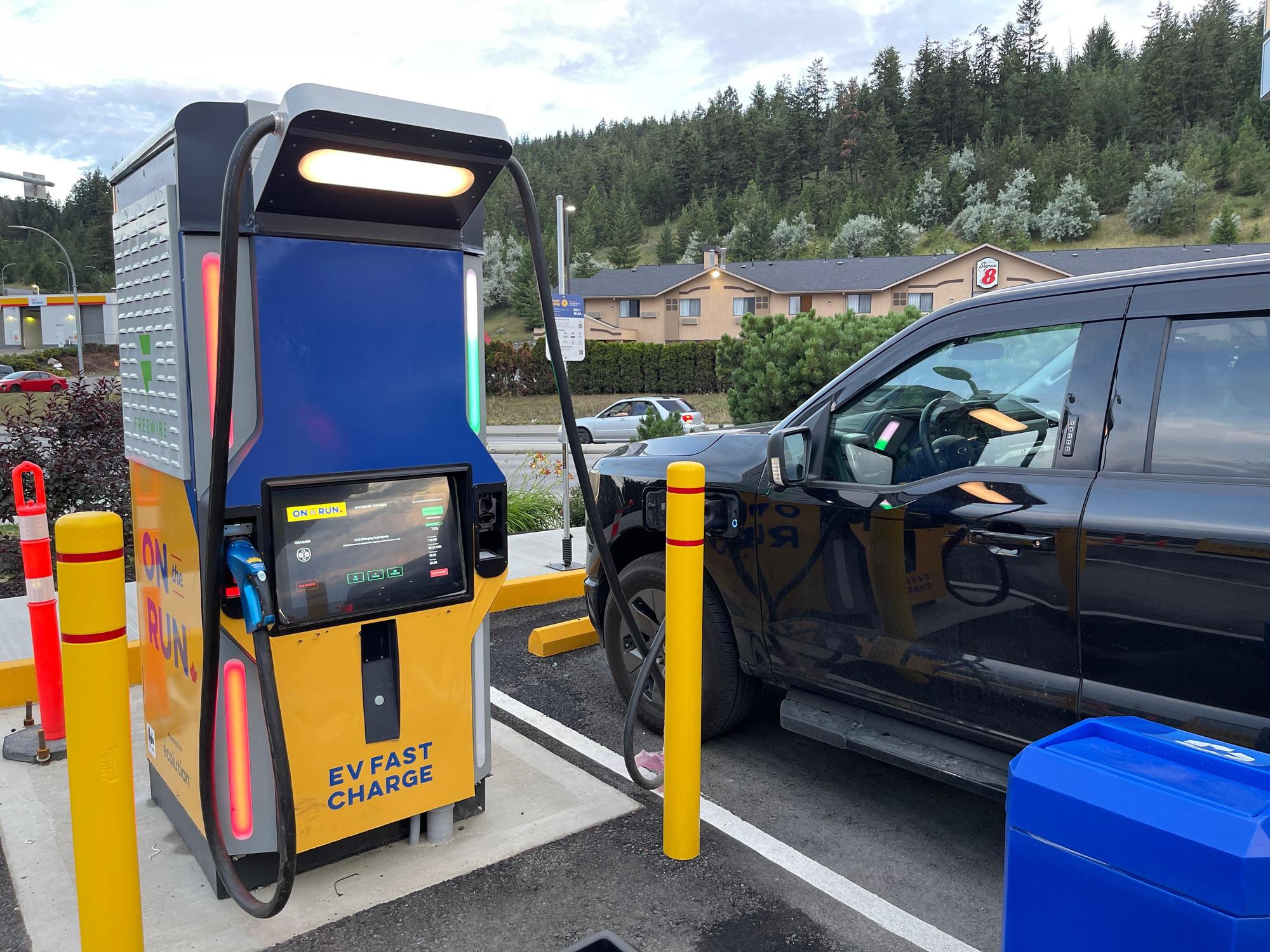 On the Run Convenience Store Kamloops, BC EV Station