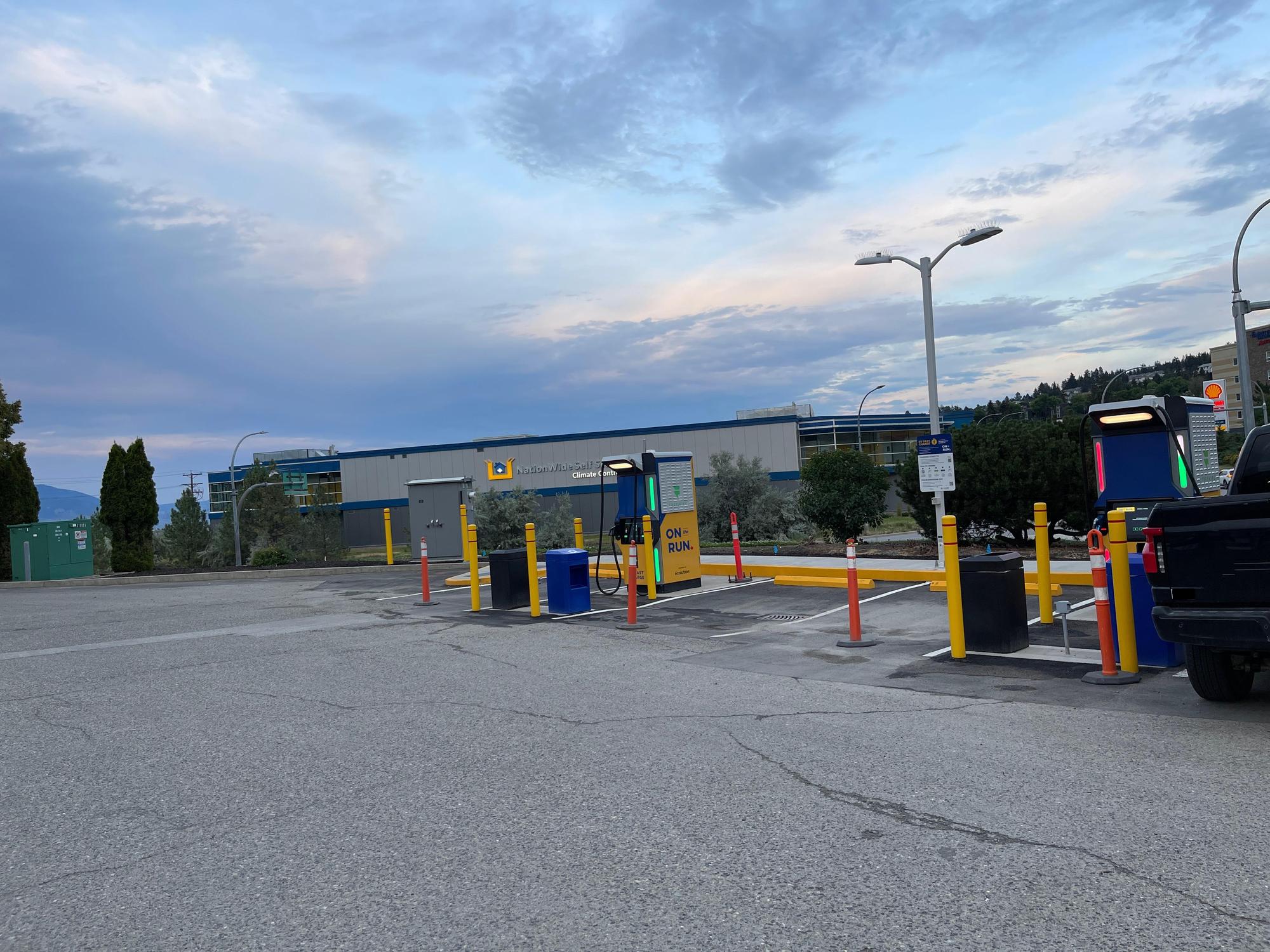 On the Run Convenience Store Kamloops, BC EV Station