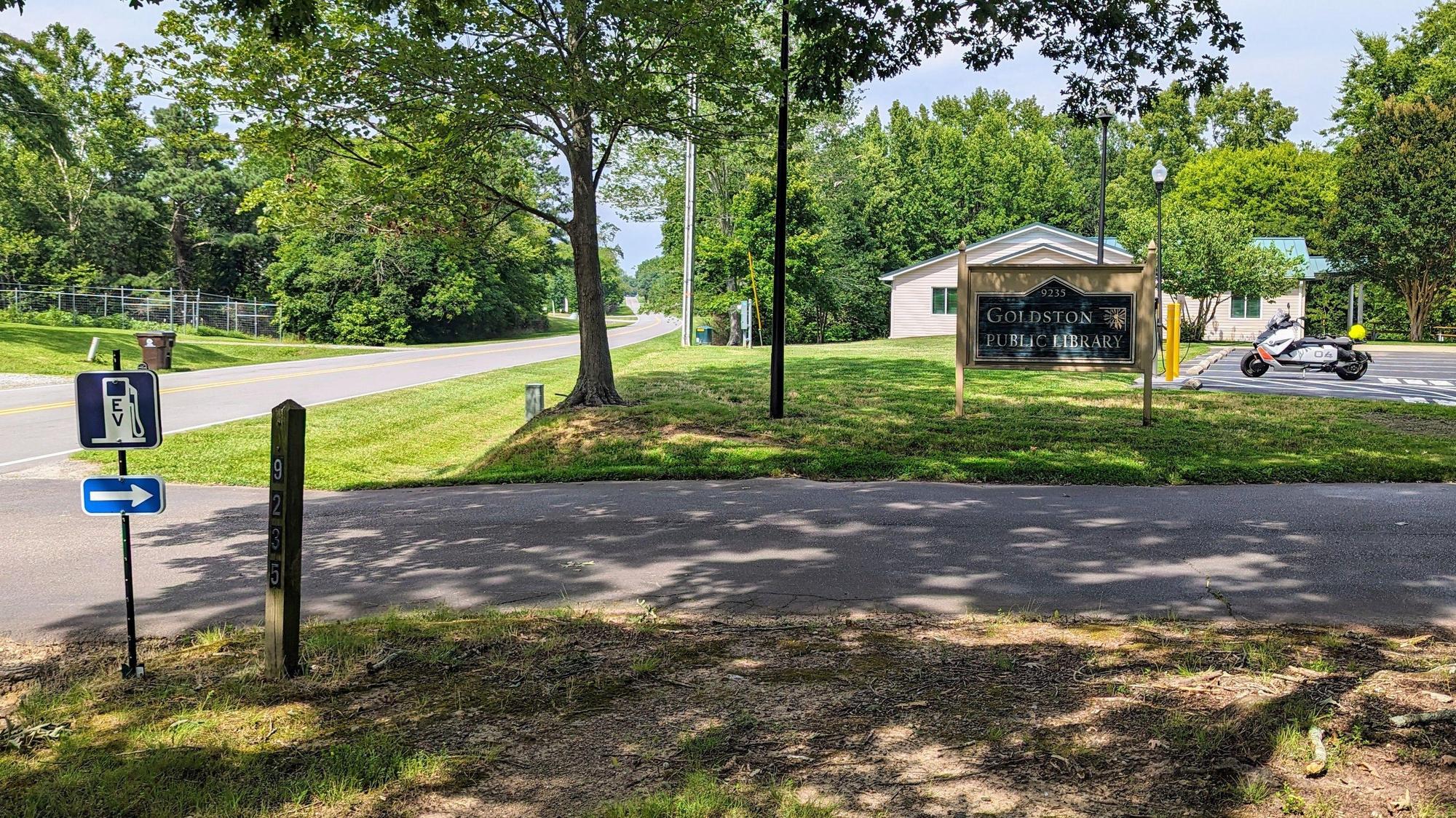 Goldston Public Library Goldston, NC EV Station