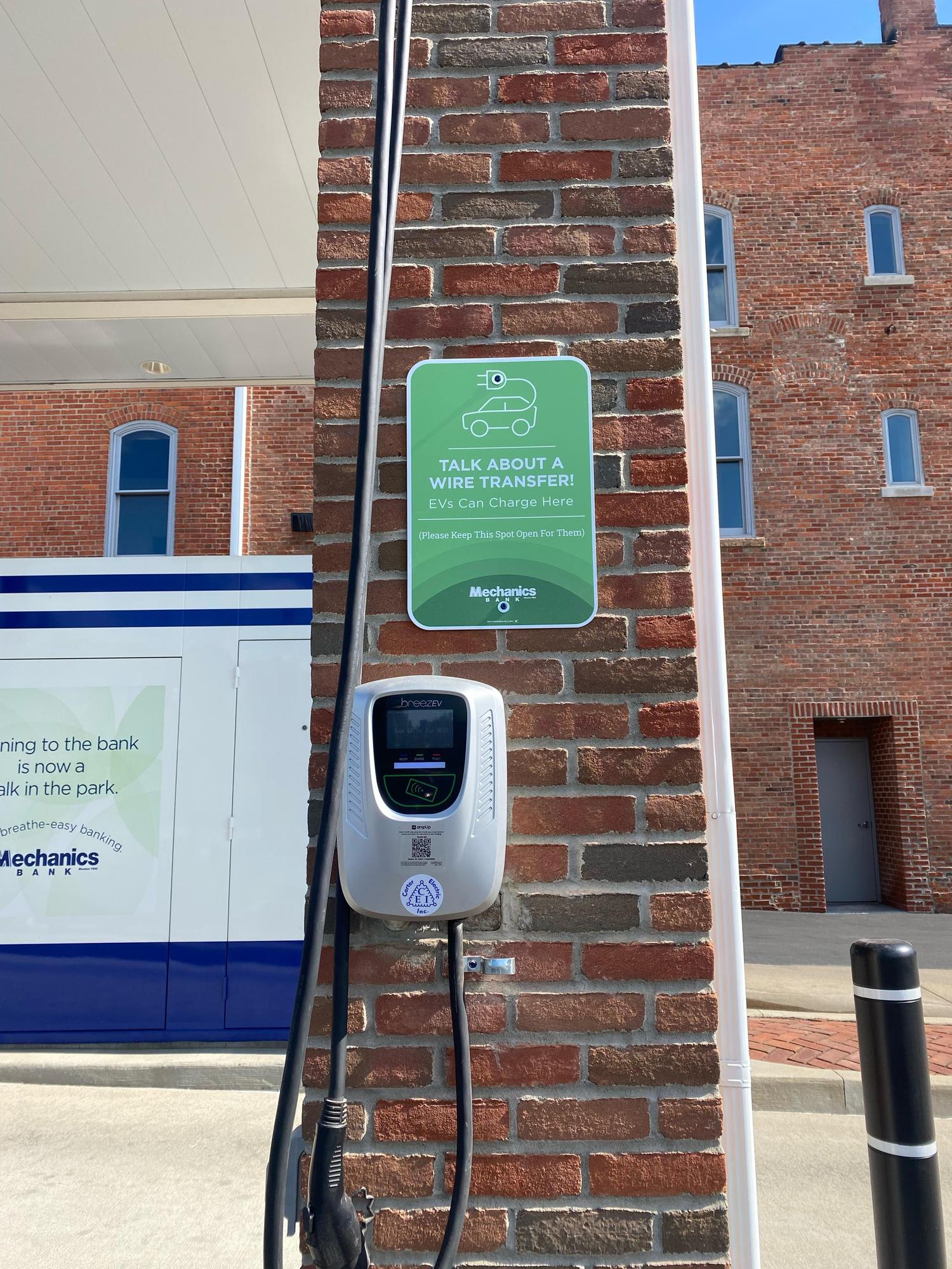 Mechanics Bank Mansfield, OH EV Station