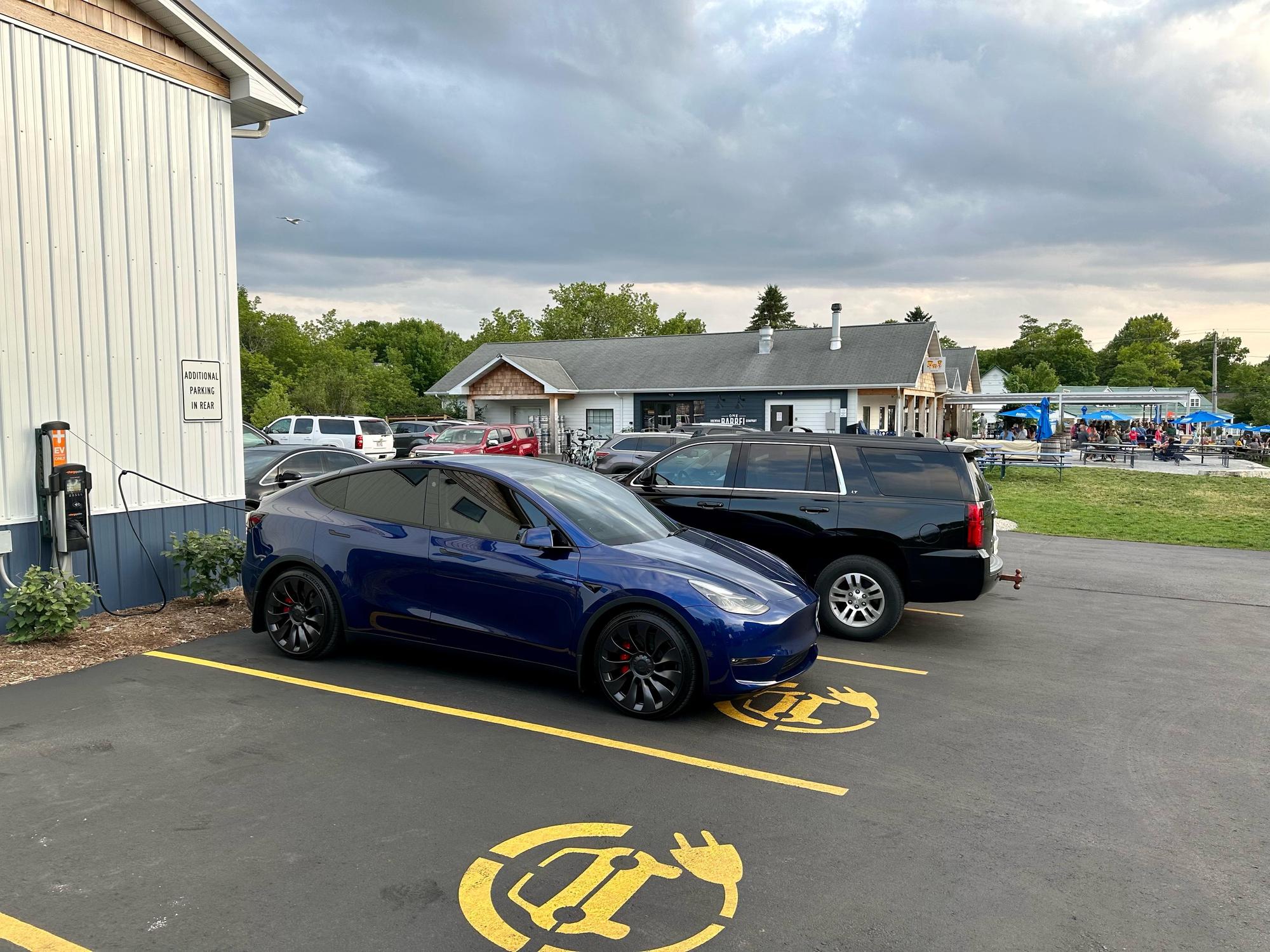 One Barrel Brewing Company Door County Egg Harbor, WI EV Station