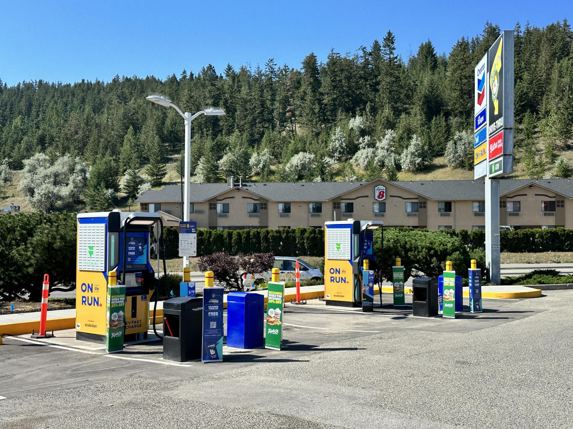 On the Run Convenience Store Kamloops, BC EV Station