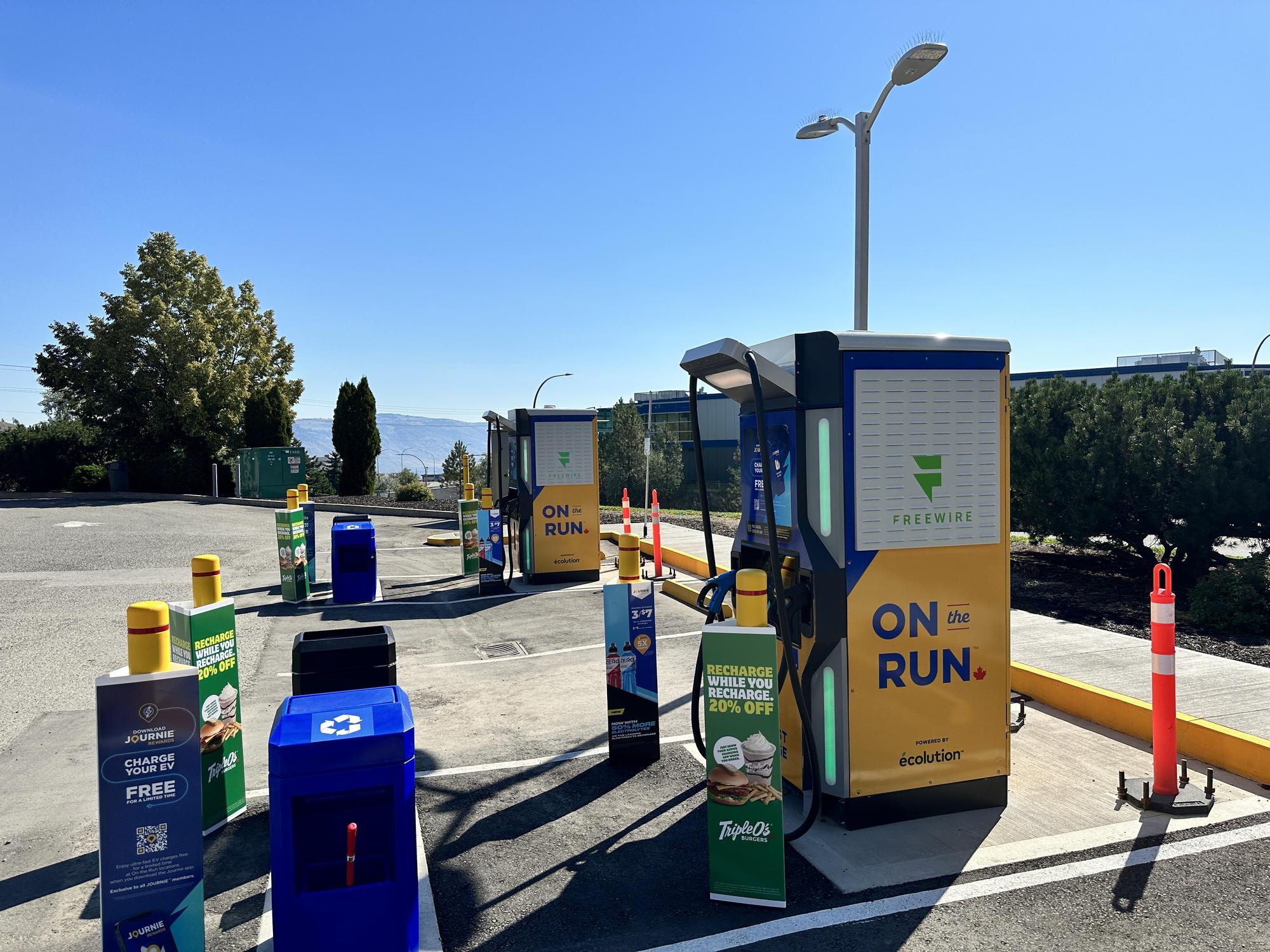 On the Run Convenience Store Kamloops, BC EV Station