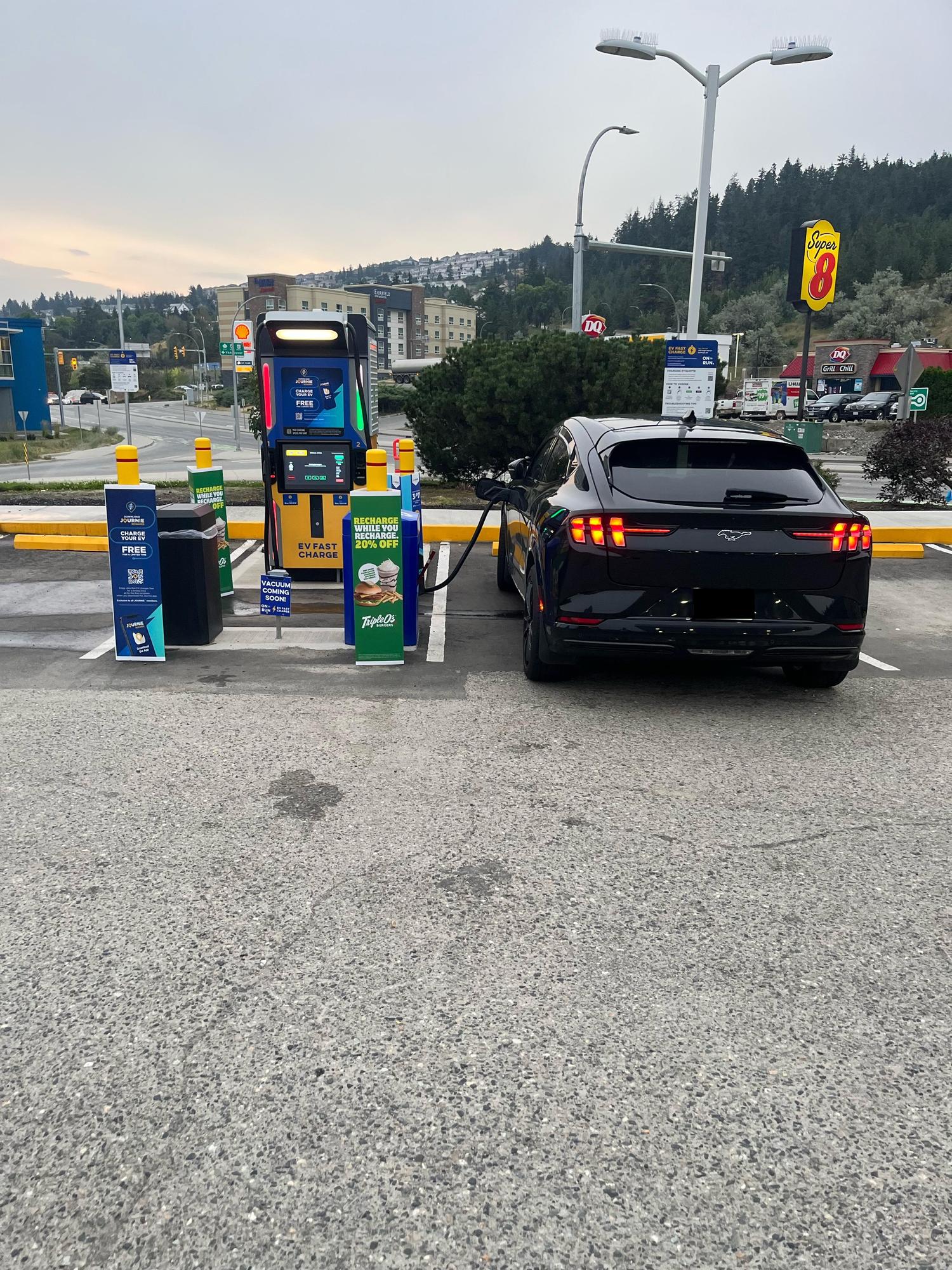 On the Run Convenience Store Kamloops, BC EV Station