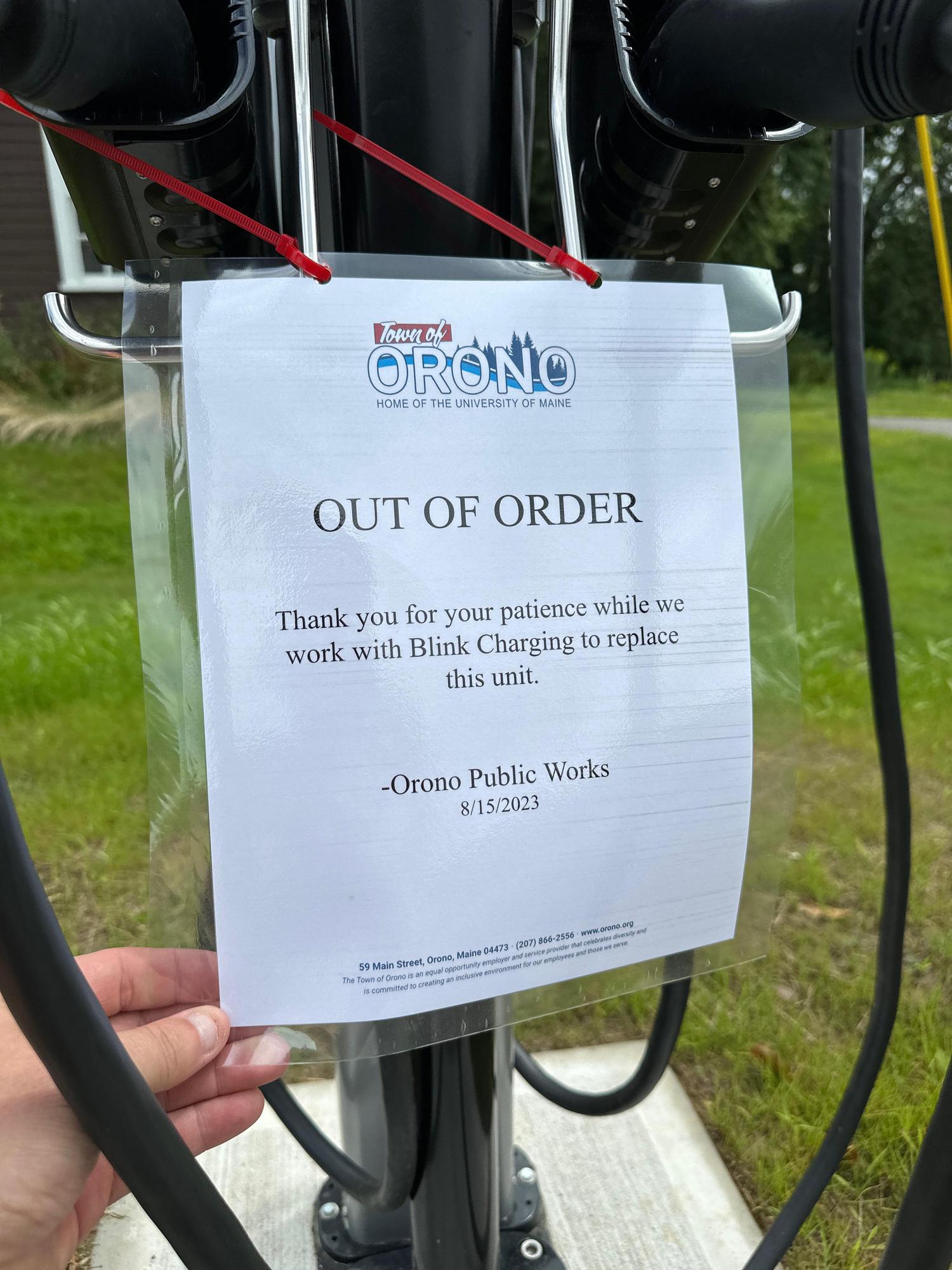 Orono Public Library Orono, ME EV Station