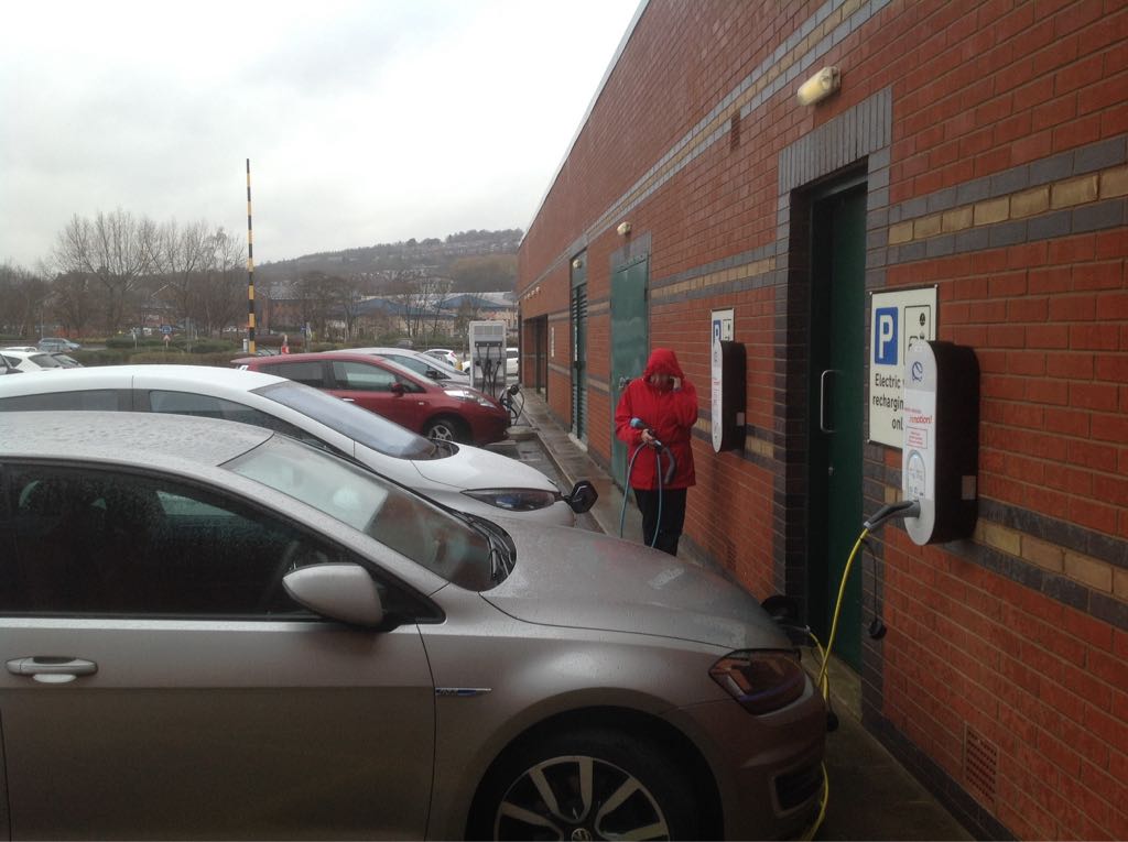 Meadowhall Centre Orange Car Park Sheffield, England EV Station