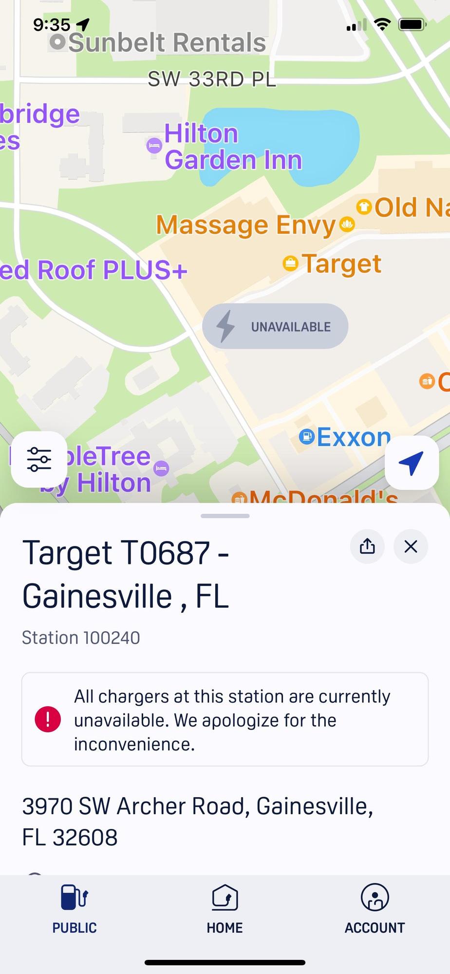 Target Gainesville, FL EV Station