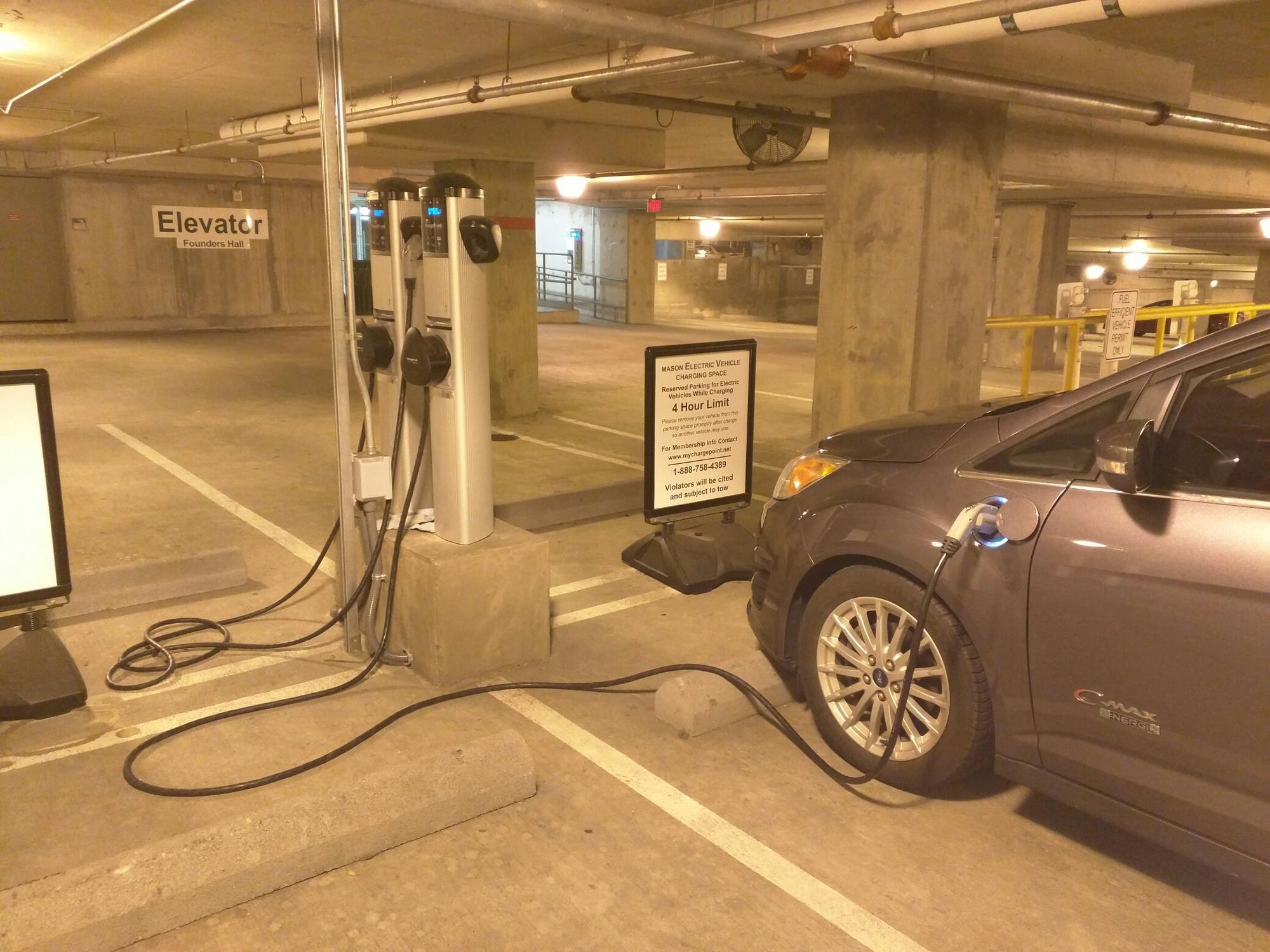 GMU Van Metre Hall Parking Garage Arlington, VA EV Station