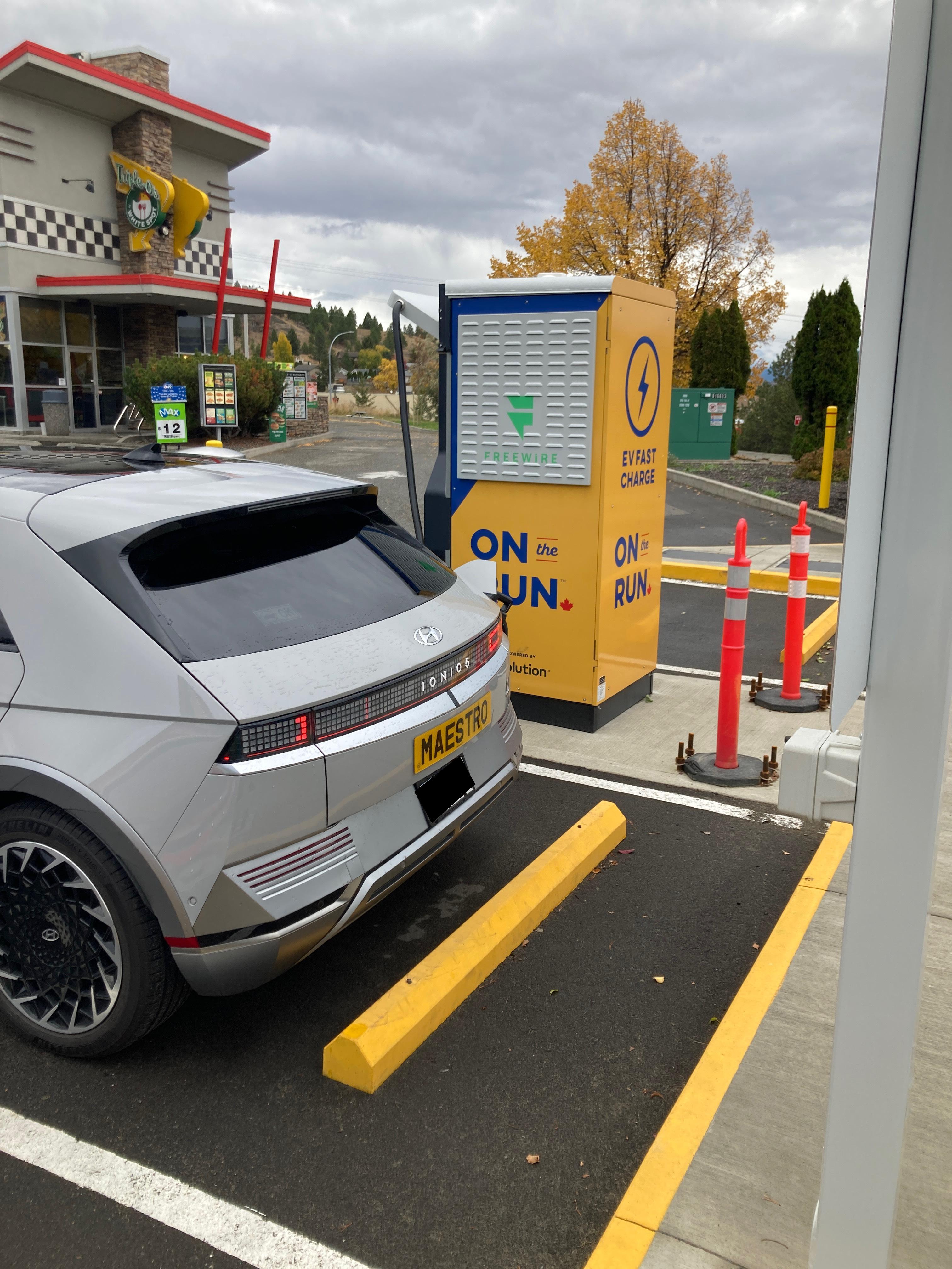 On the Run Convenience Store Kamloops, BC EV Station