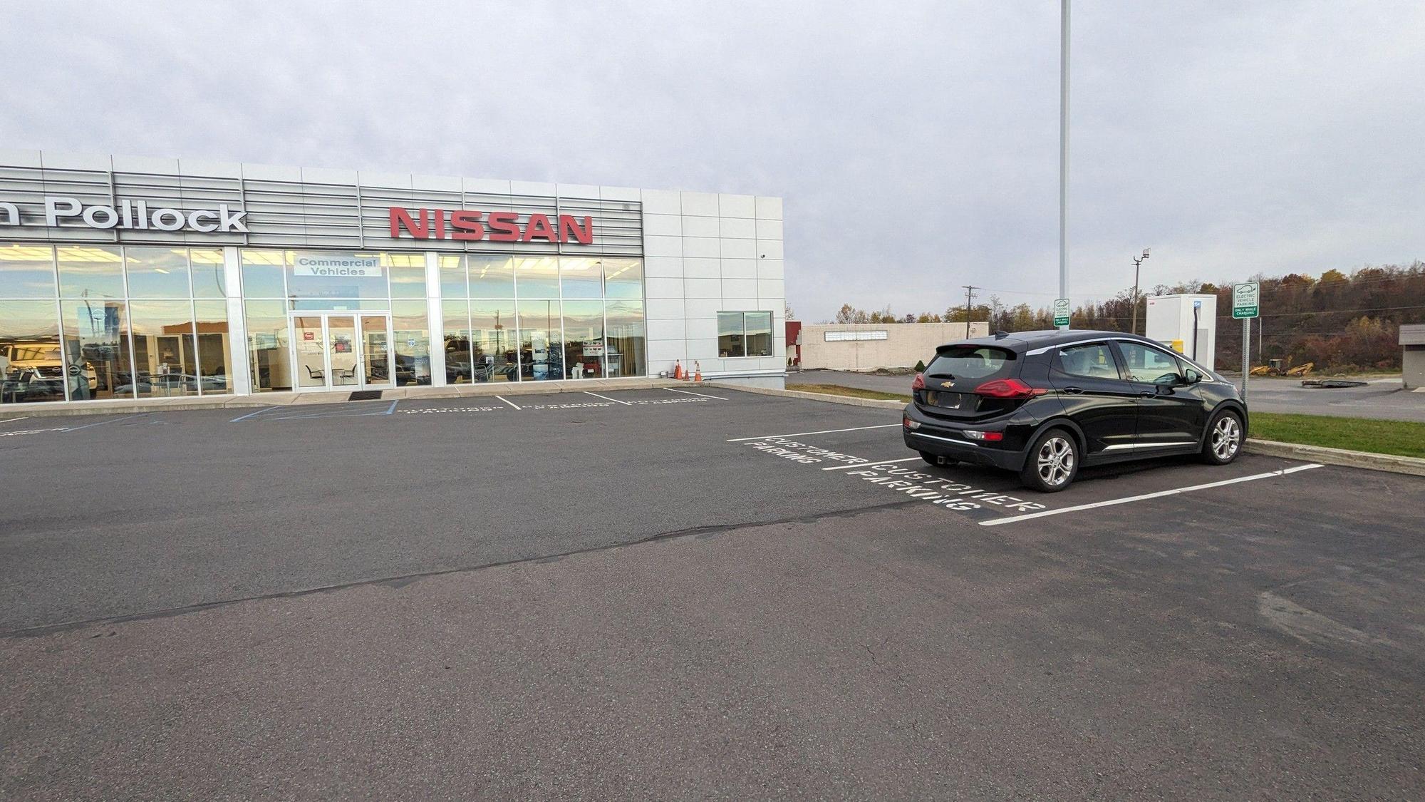 Ken Pollock Nissan WilkesBarre Township, PA EV Station