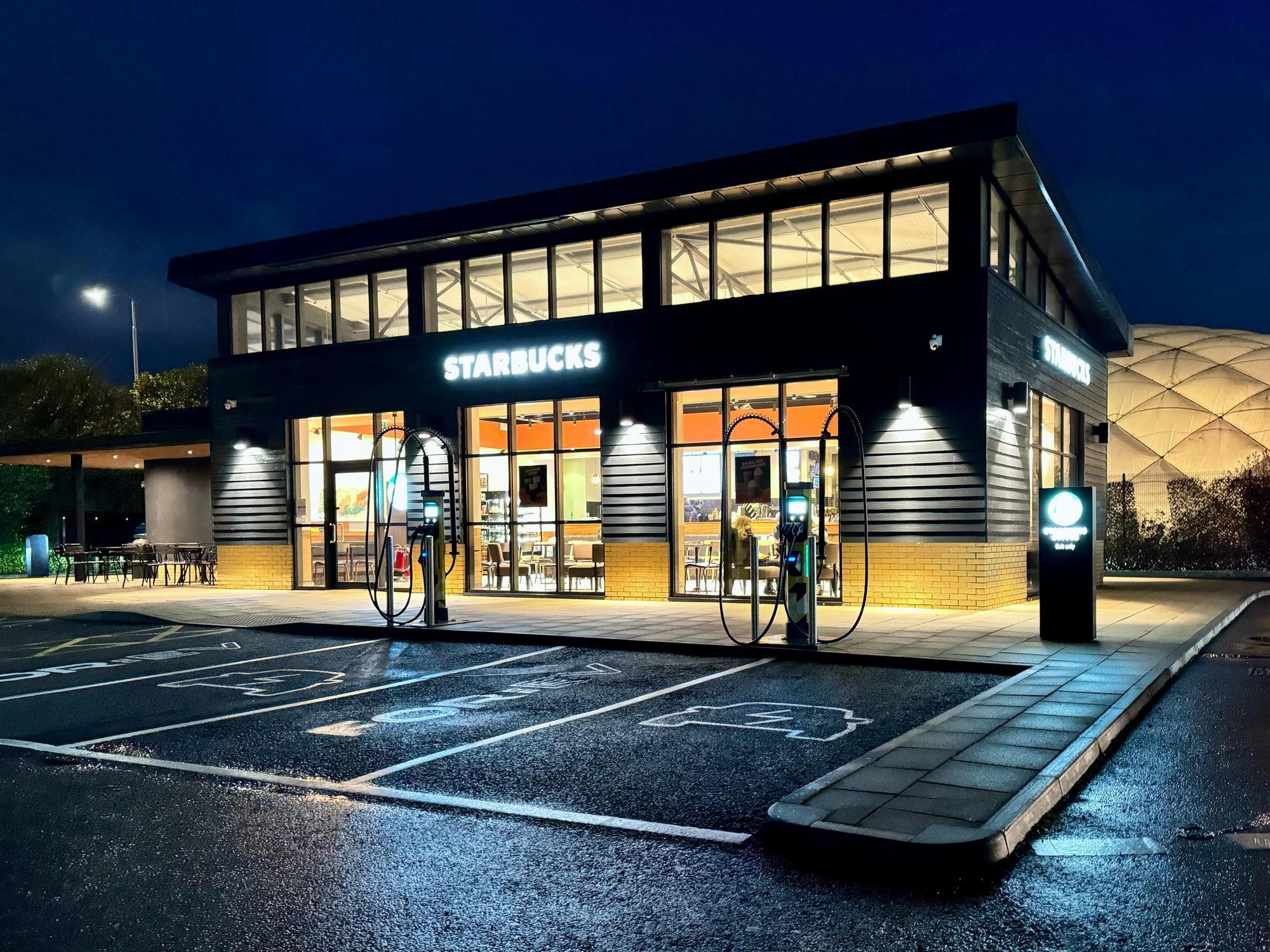 Starbucks Dunfermline Sanderling Way, Dunfermline, KY11 8EX EV Station