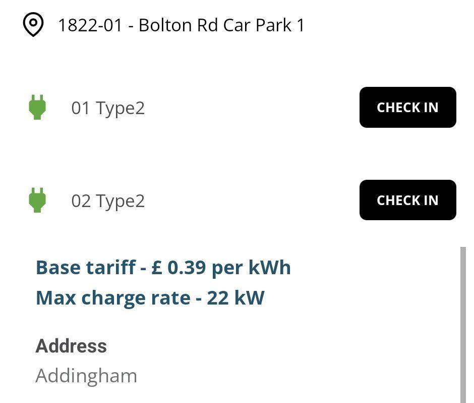 Bolton Road Car Park Addingham, England EV Station