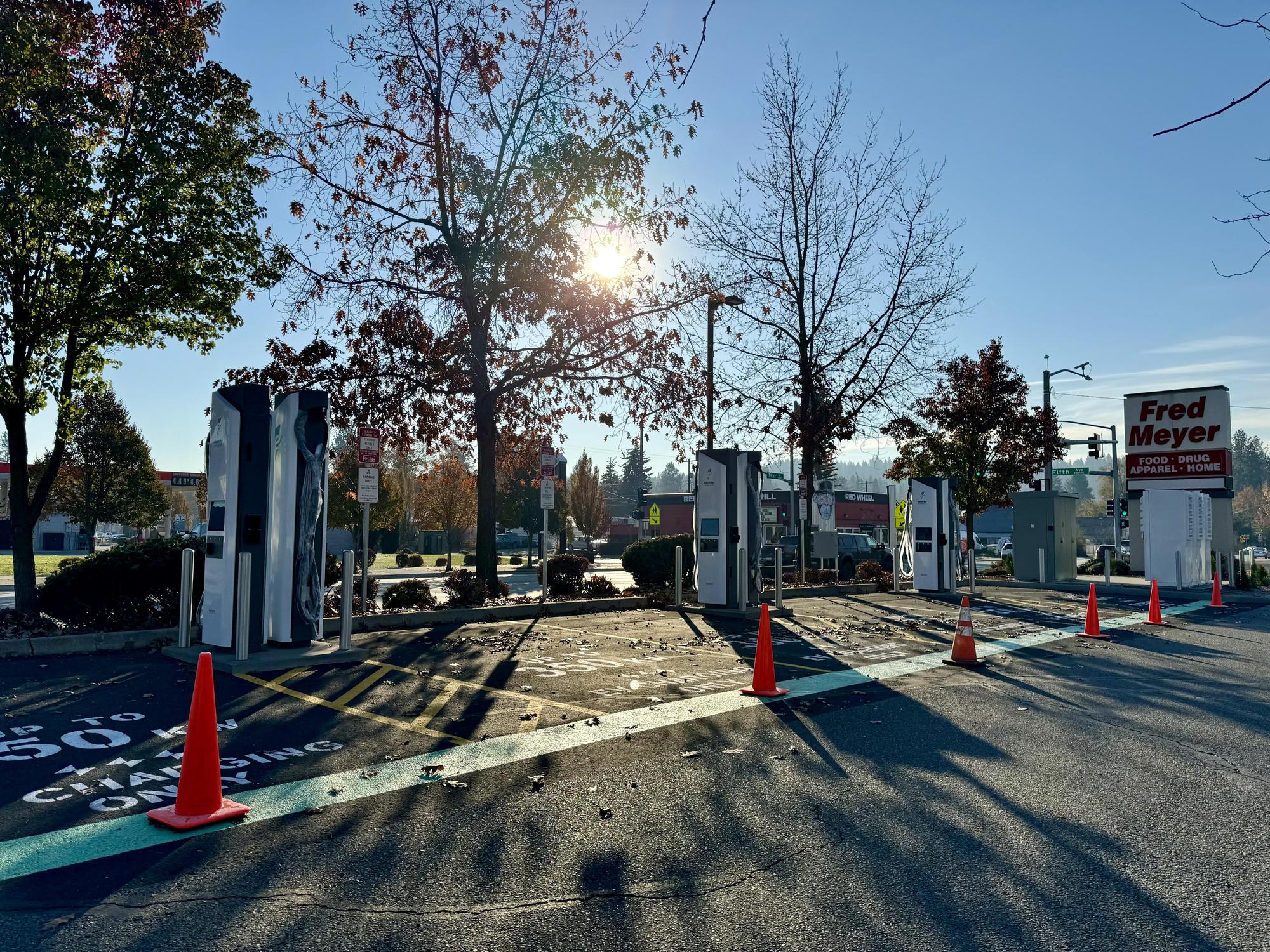 Fred Meyer Spokane, WA EV Station