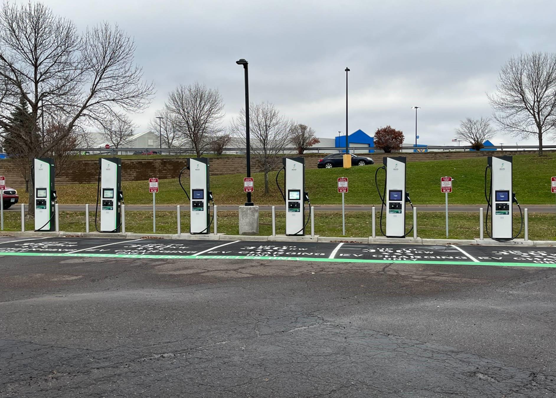 Evergreen Square Pine City, MN EV Station