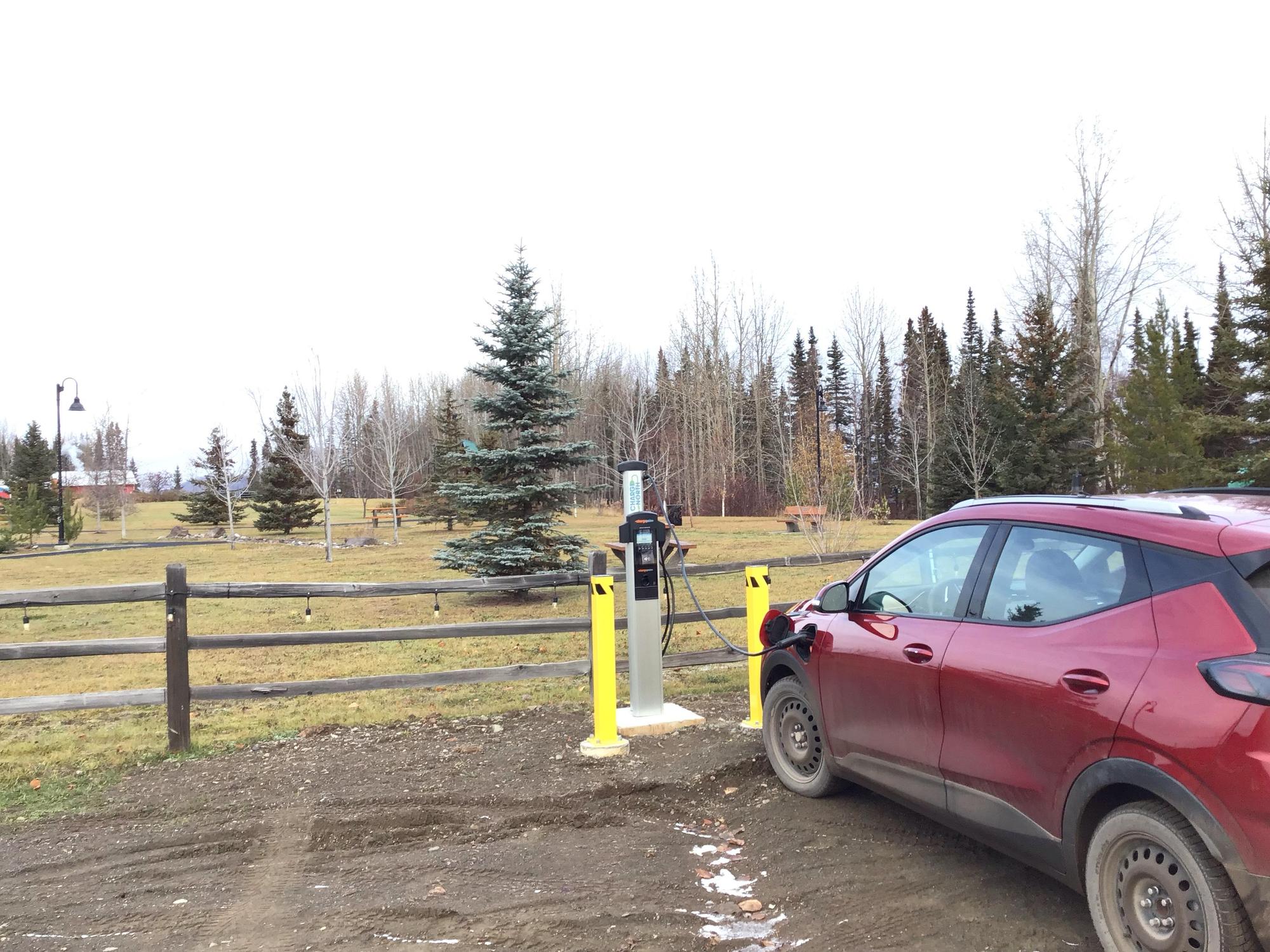 Travel Info Centre Granisle, BC EV Station