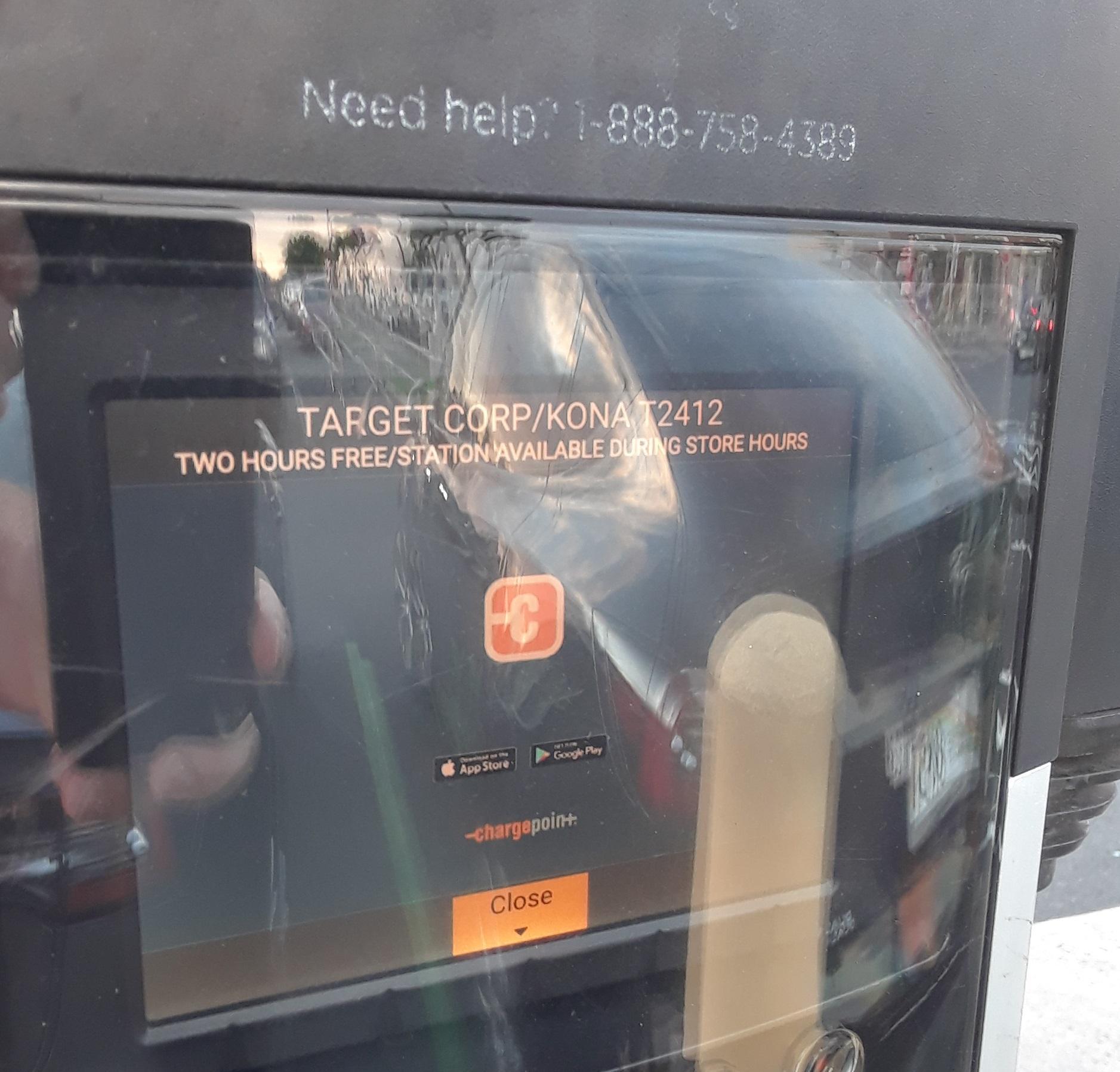 Target KailuaKona, HI EV Station