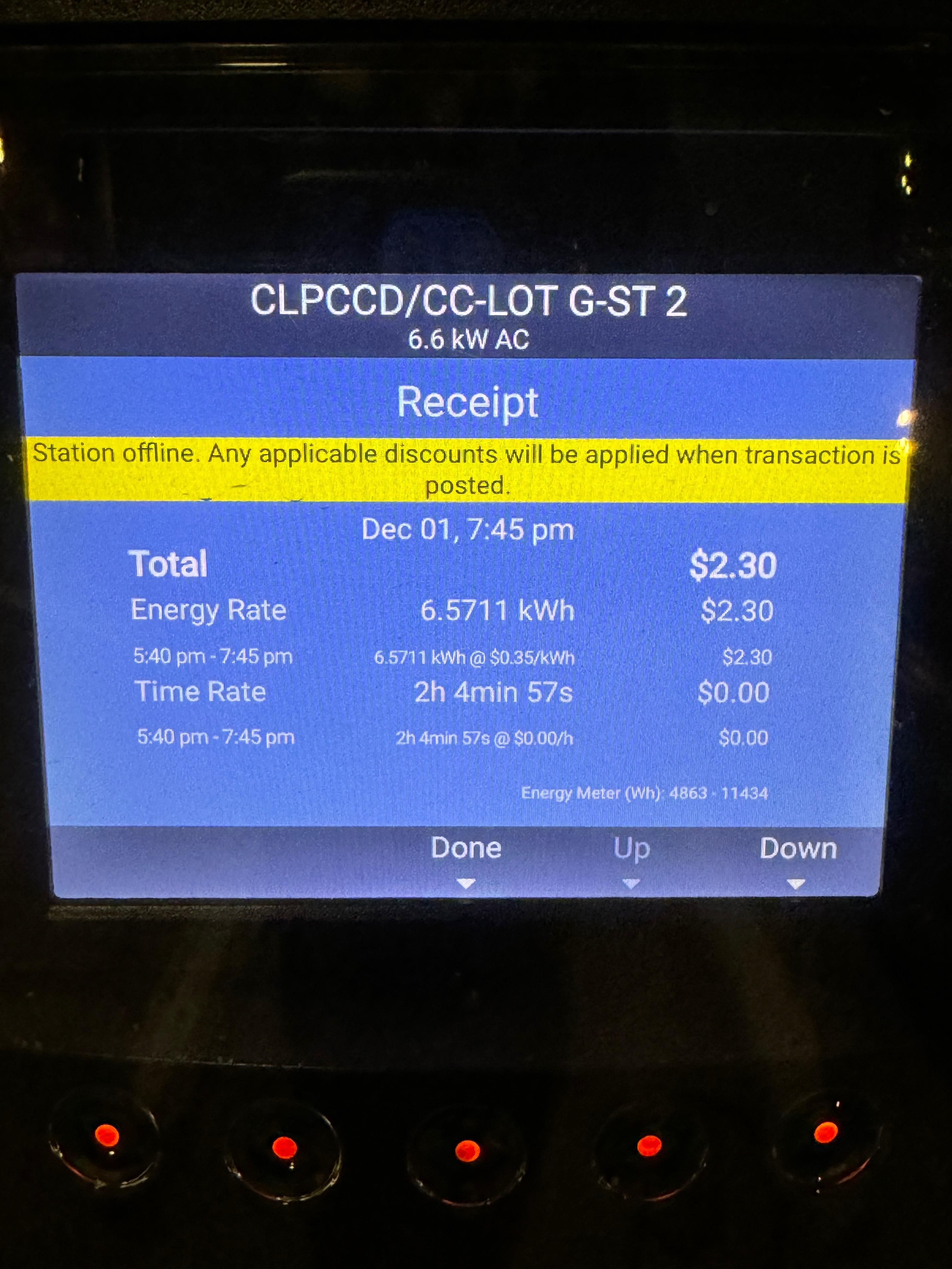 Chabot College Lot G Hayward CA EV Station